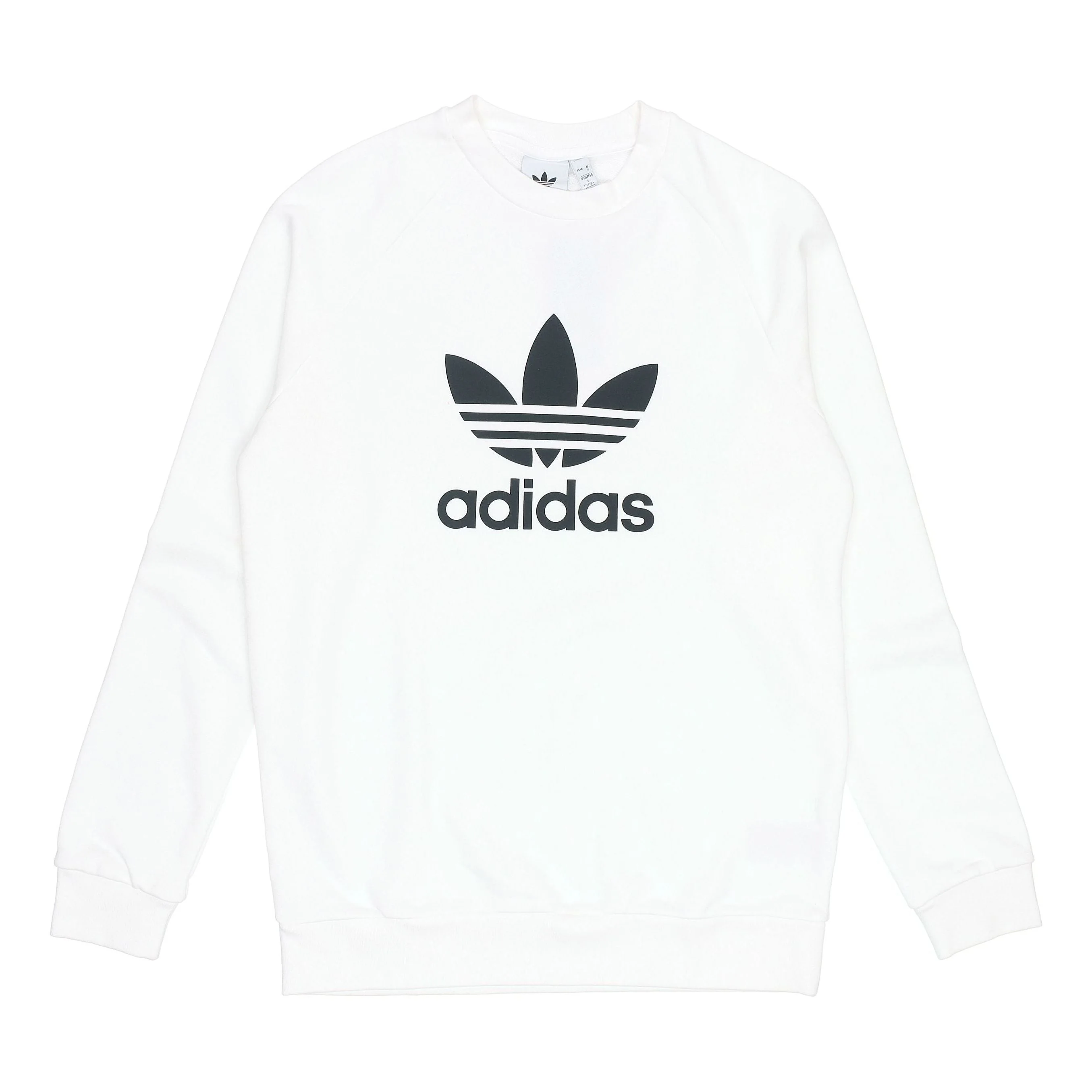 adidas originals Trefoil Warm-Up Crew Sweatshirt 'White' DV1544 - 1
