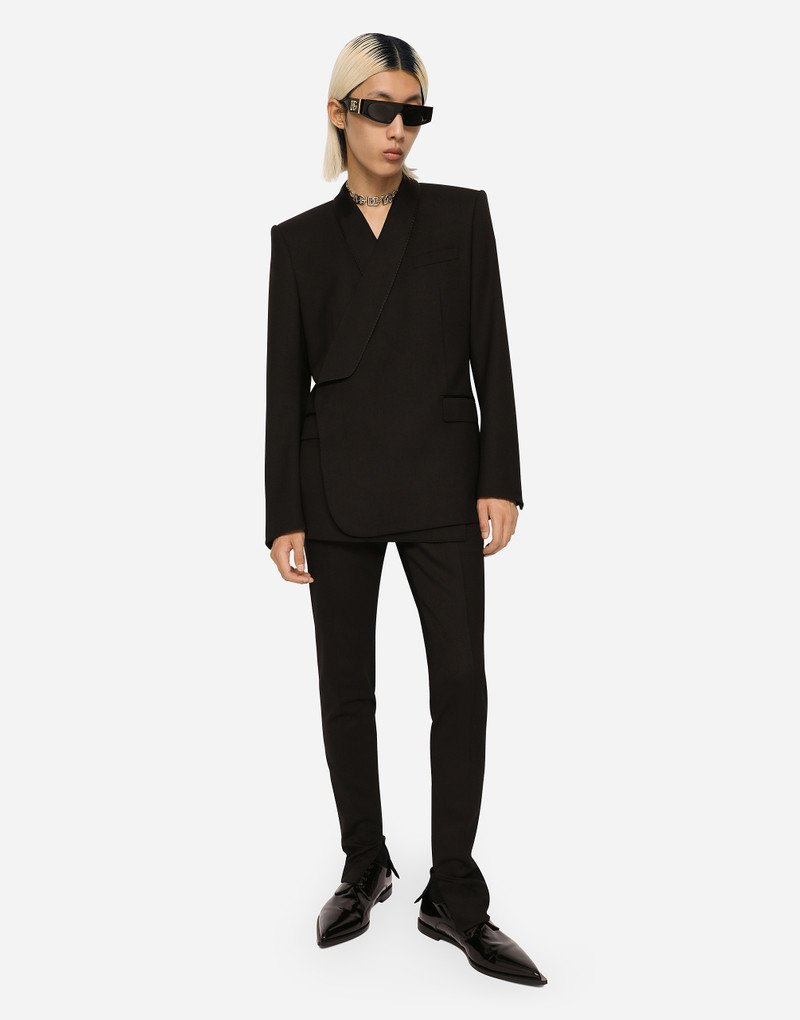 Dolce & Gabbana Double-breasted stretch wool Sicilia-fit jacket outlook