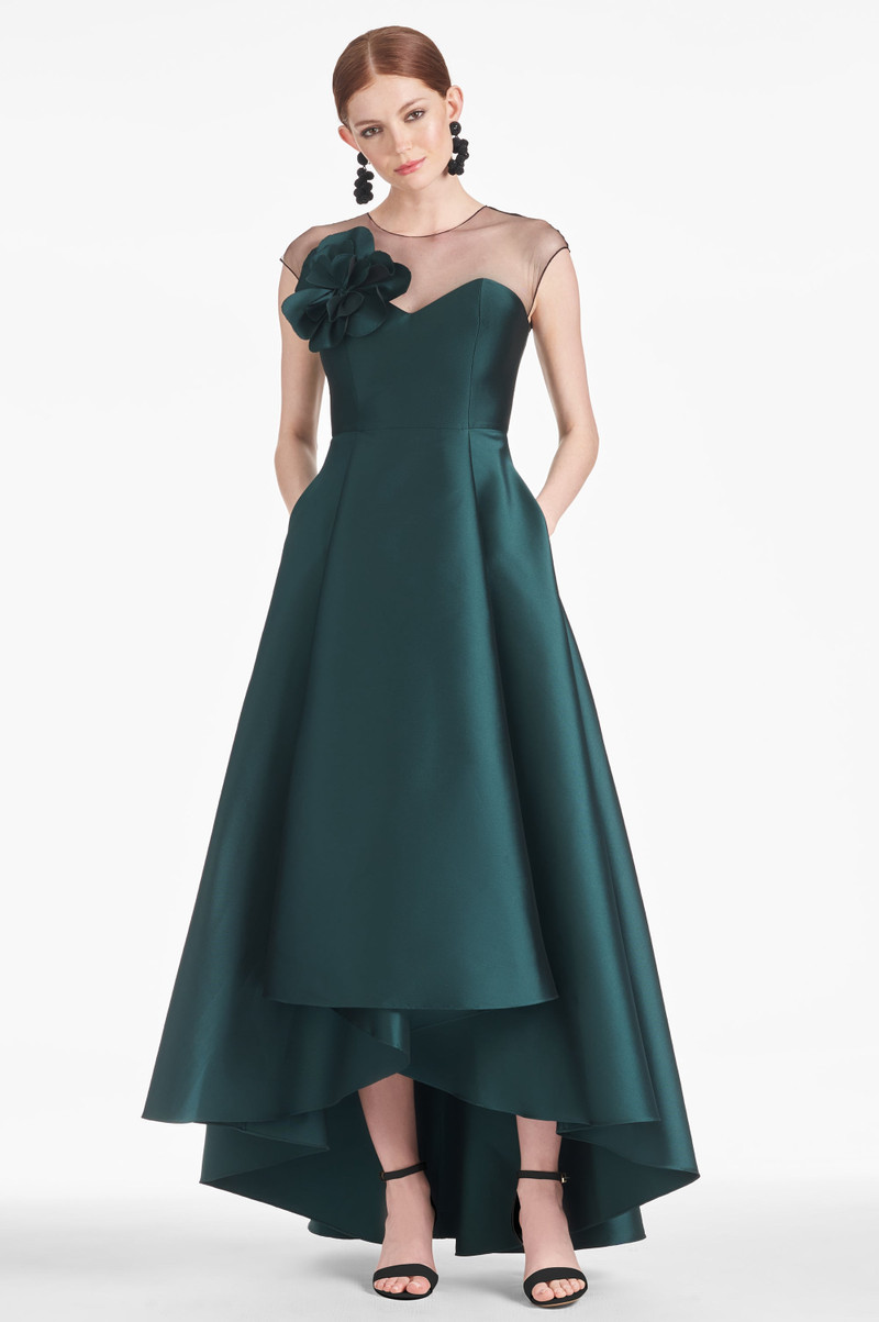 SACHIN & BABI Blakely Gown - Forest Green outlook