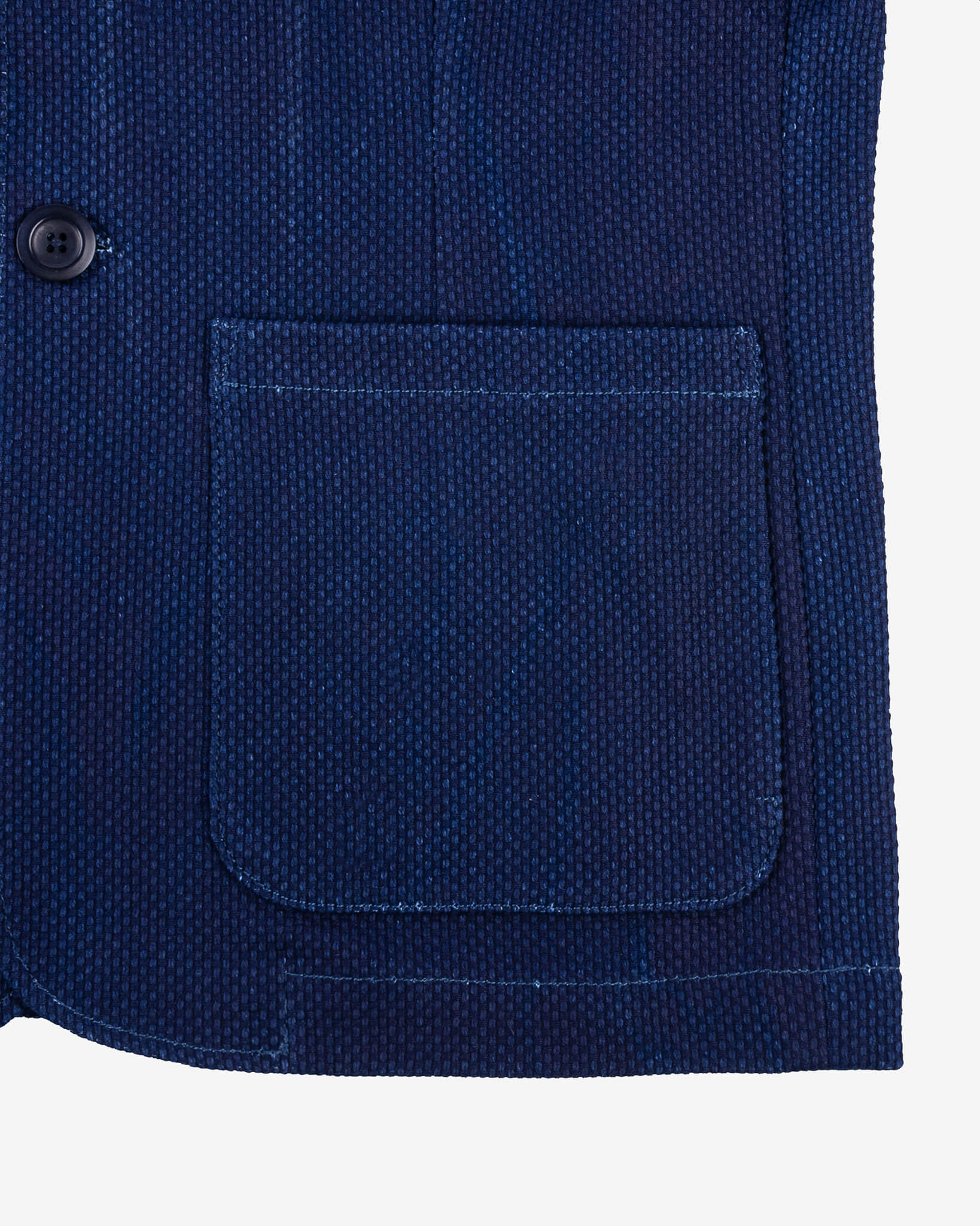 STF-SBZR-IND SaturdayTypeFever - Sashiko Blazer - Indigo - 10