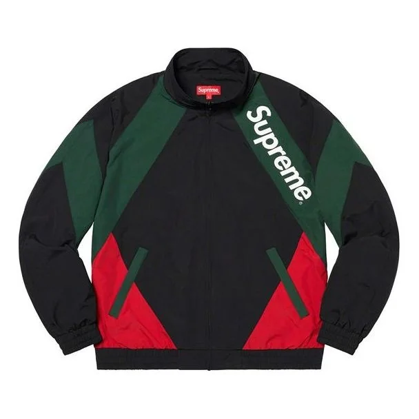Supreme SS20 Colorblock Splicing Casual Sports Jacket Unisex Black SUP-SS20-078 - 1