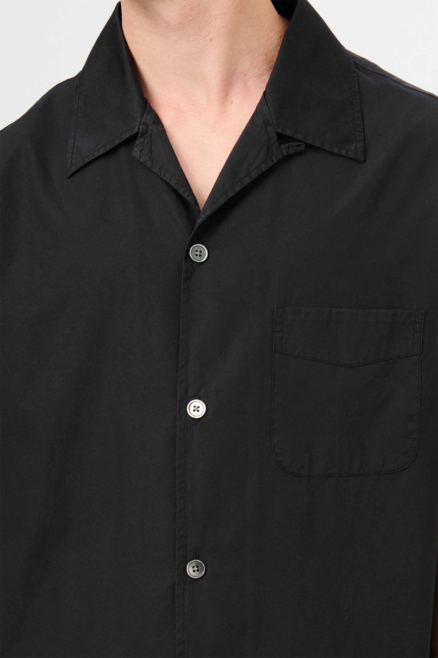 Heusen Shirt Shortsleeve Black All Day Poplin - 4