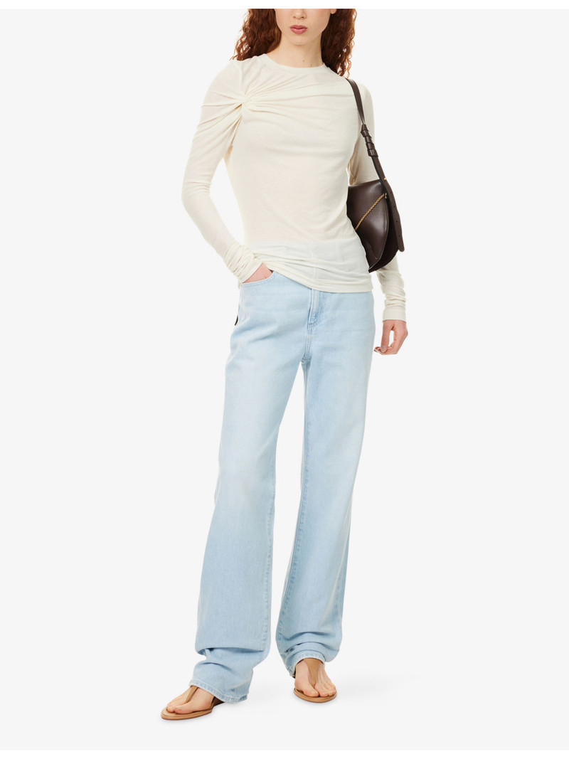 PAIGE Stevie Straight-Leg Denim Jeans outlook