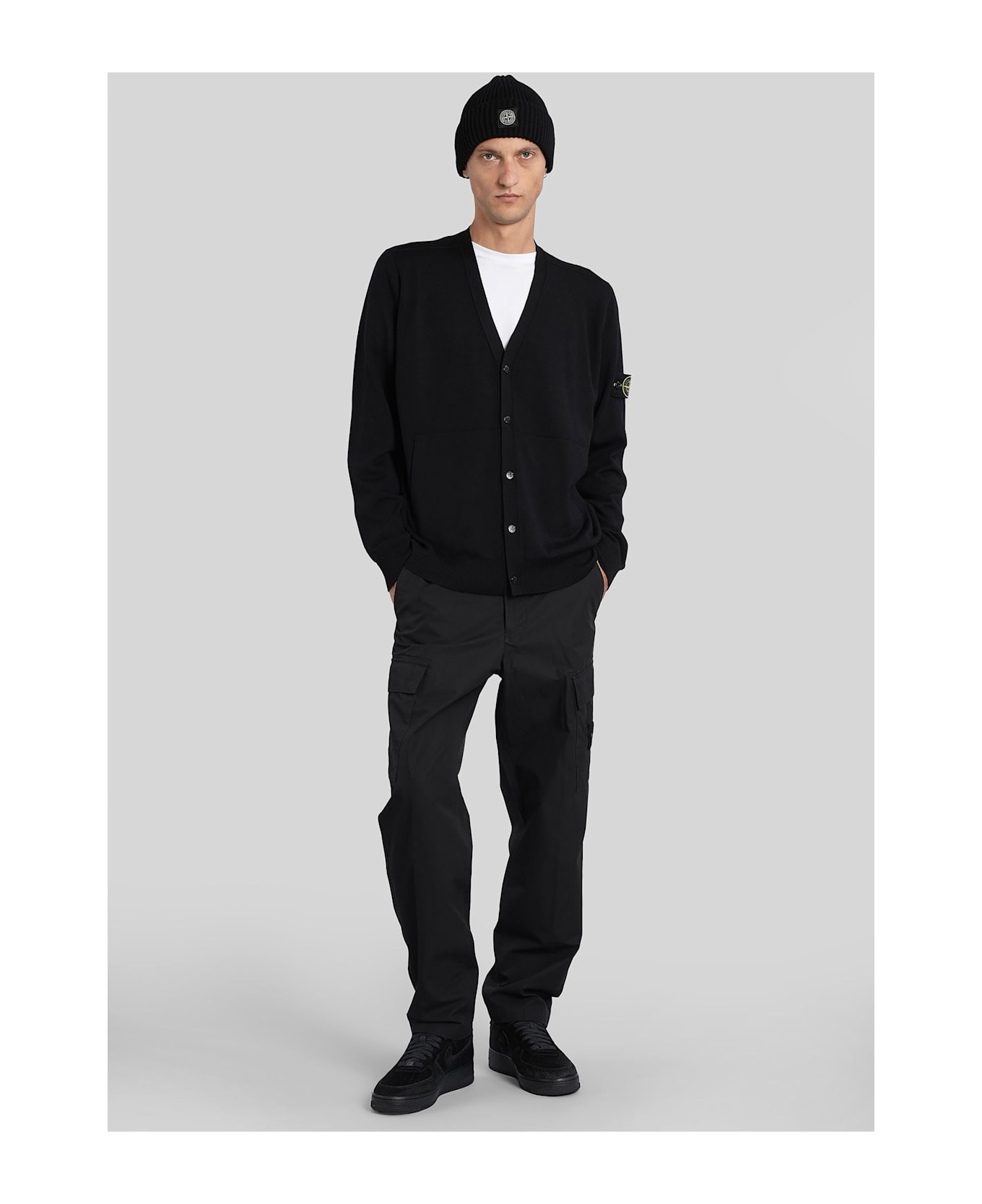 Cardigan In Black Wool - 2