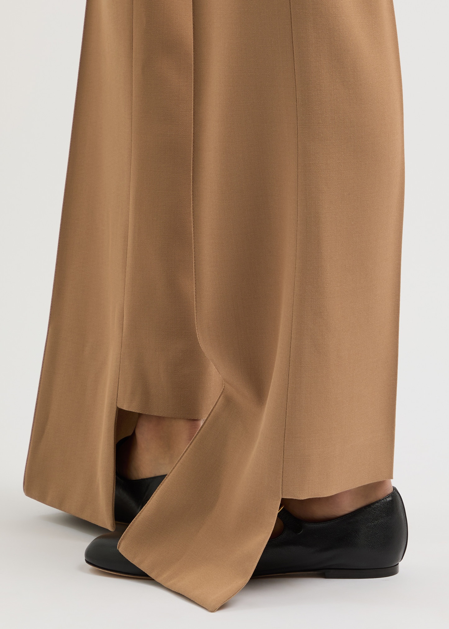 Flared-leg wool trousers - 5