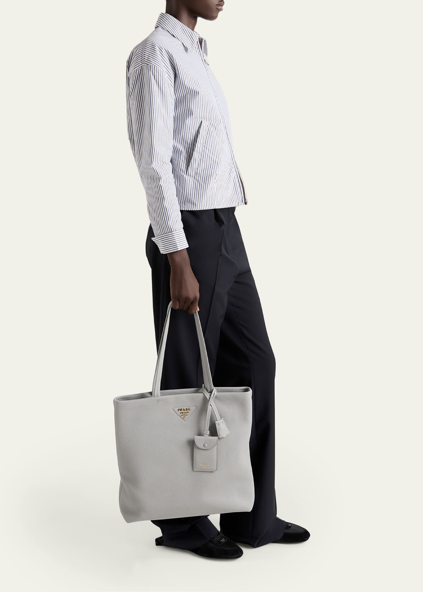 Daino Soft Leather Tote Bag - 5