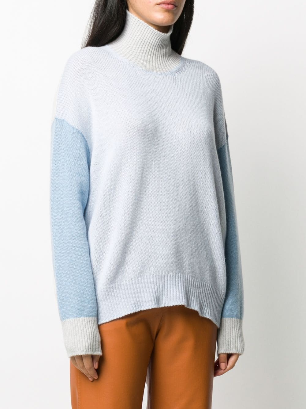 roll-neck knitted top - 3