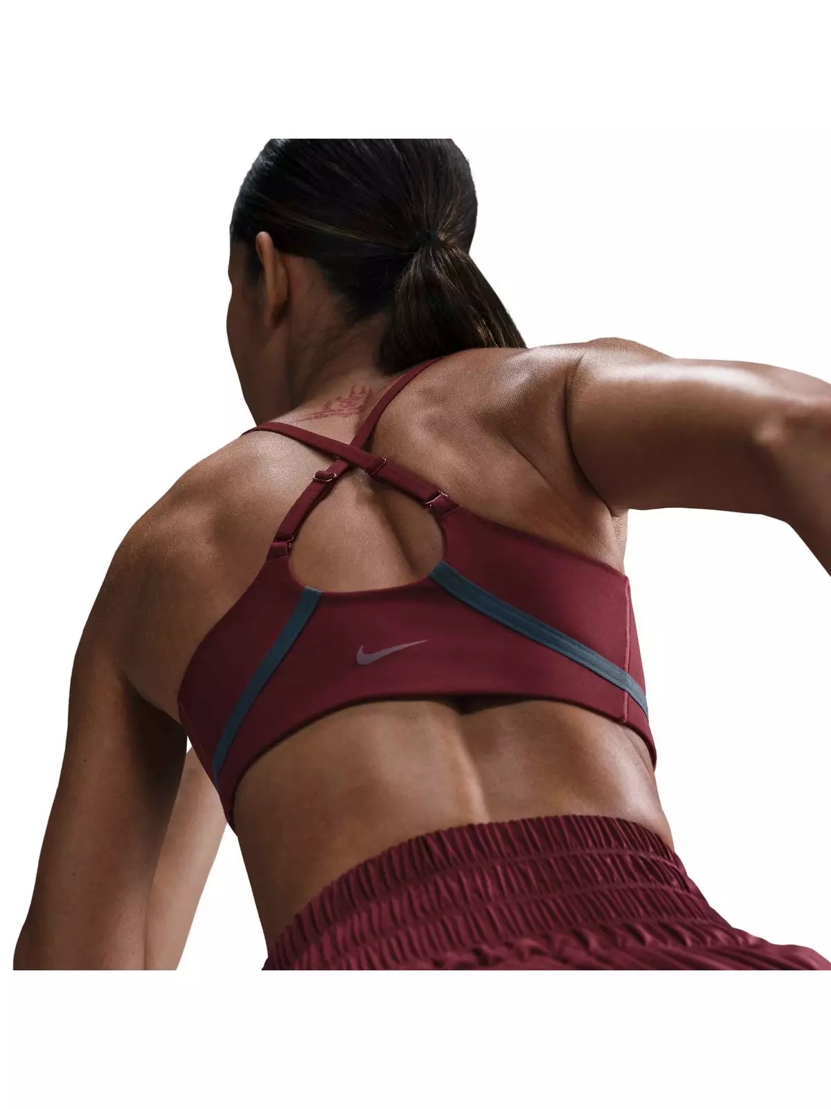 Women's One Light-Support Lightly Lined Sports Bra-Red - 4