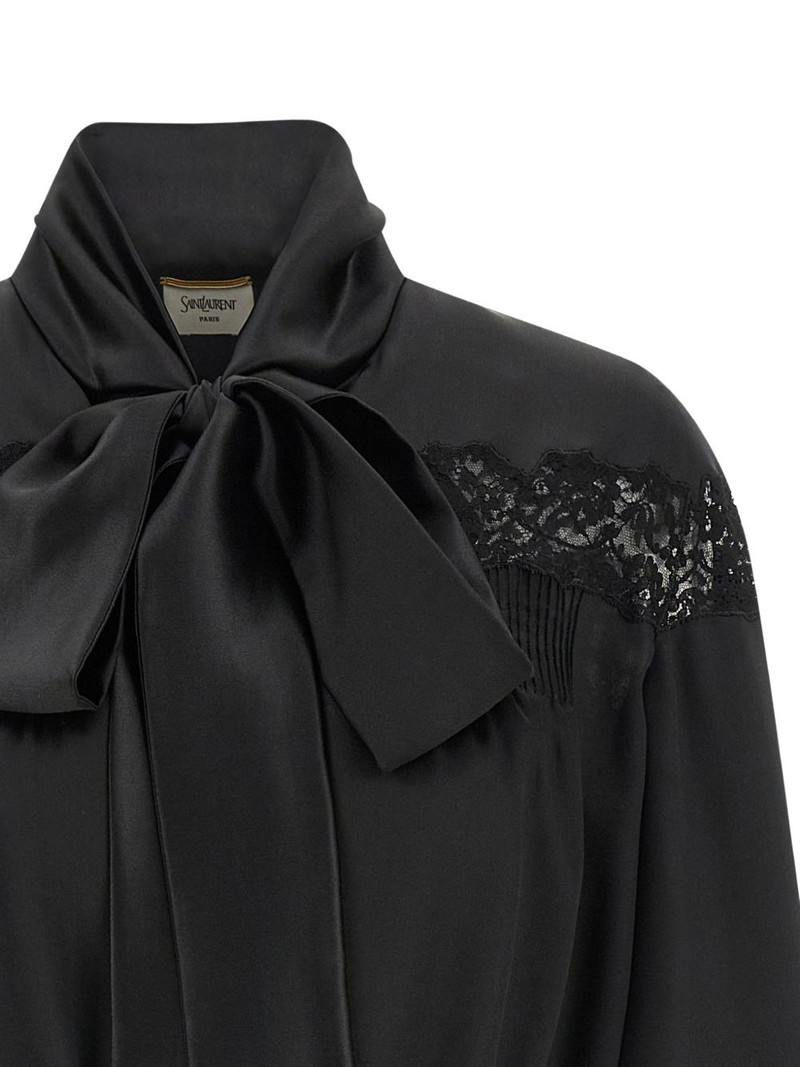 lace lavallière silk blouse 3