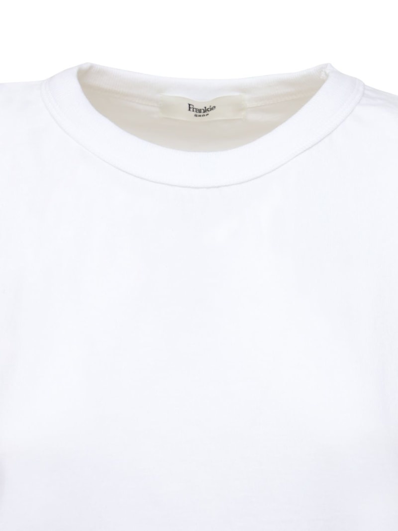 Eva cotton t-shirt w/ padded shoulders - 3