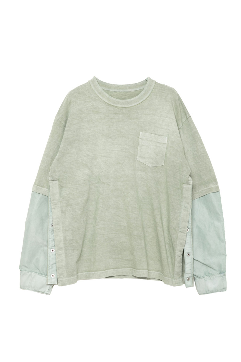sacai Garment Dye Cotton Jersey T-Shirt outlook