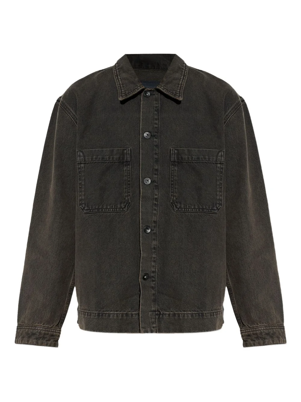 buttoned pocket shirt jacket - 1