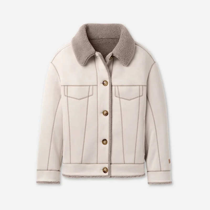 ® Women's Frankie Reversible Trucker Jacket in Bluff/Oyster - 1