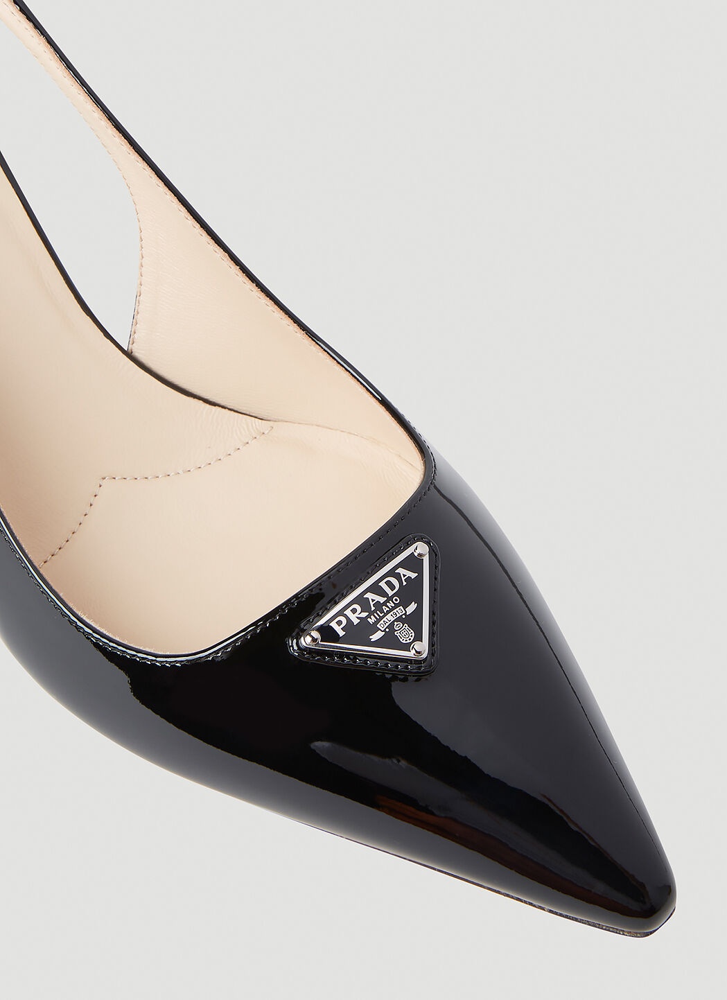 Patent Slingback Kitten Heels - 6
