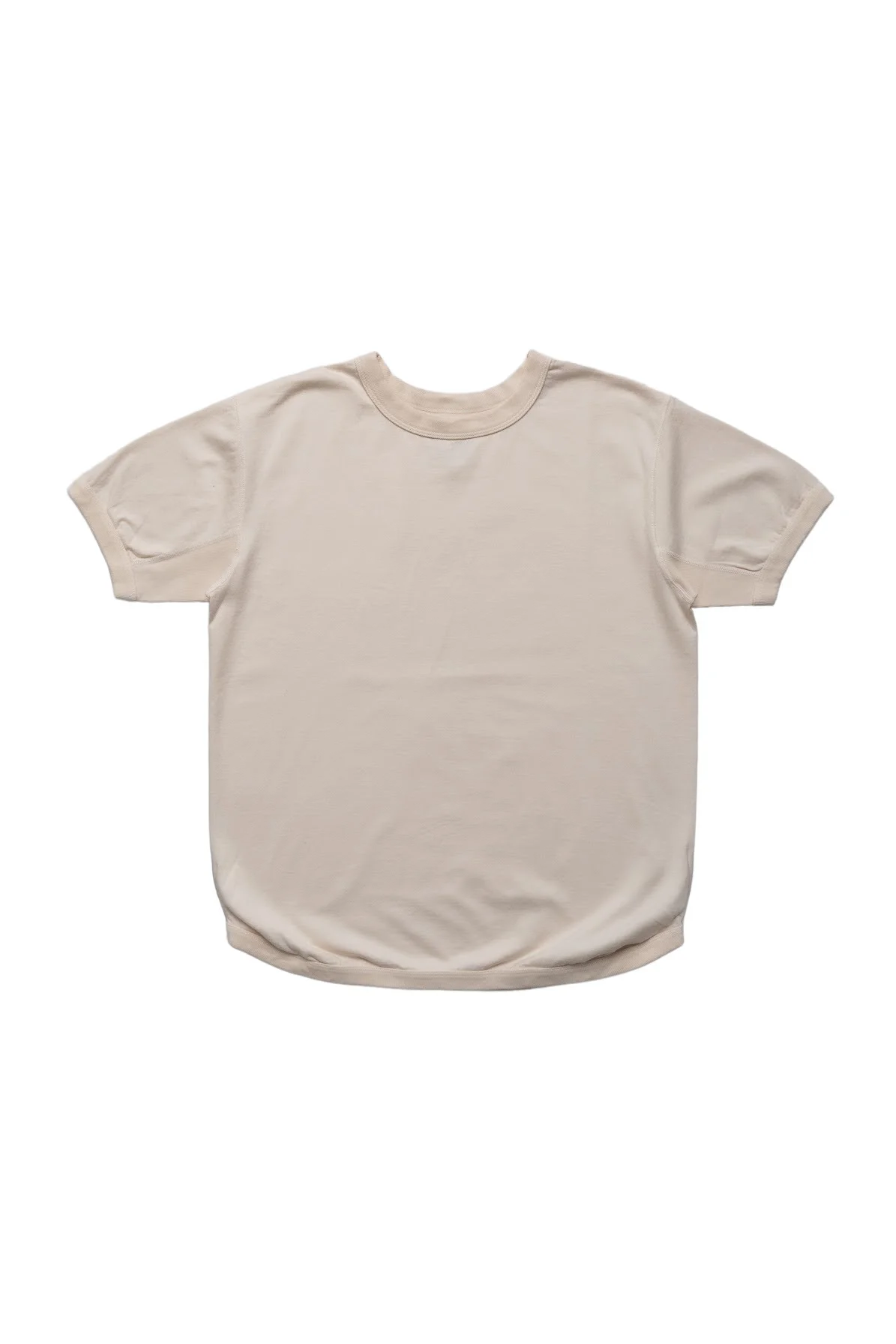 Flat Seam Heavy Weight T Shirt - Ecru - 1