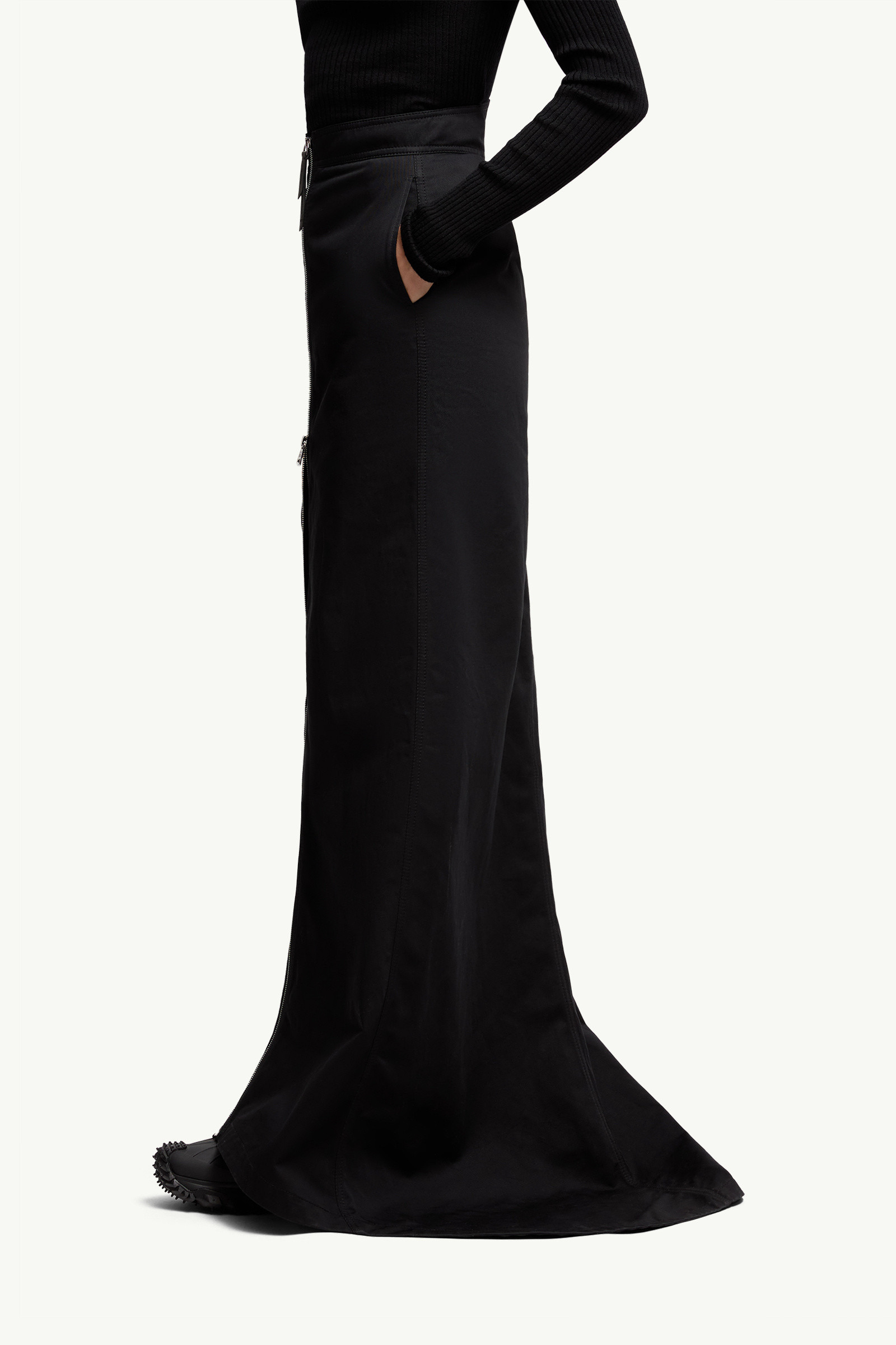 Moncler x EE72 by Edward Enninful Cotton Gabardine Maxi Skirt - 4