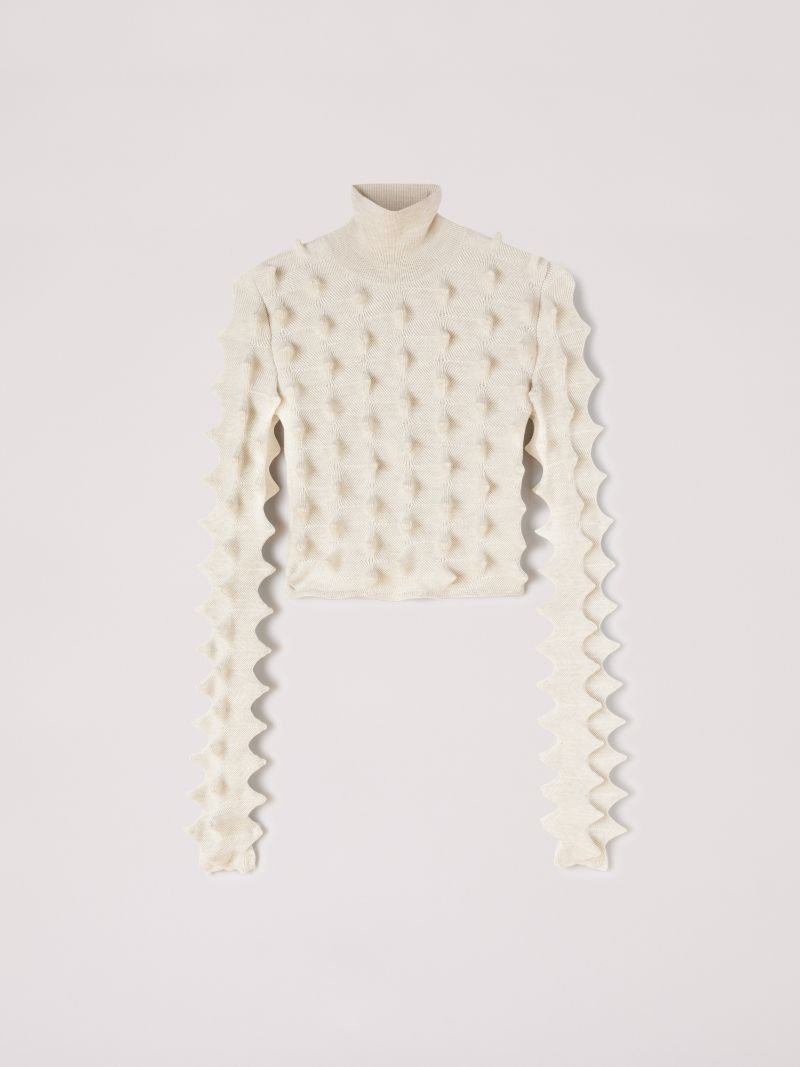 CROPPED SPIKES TURTLENECK - 1