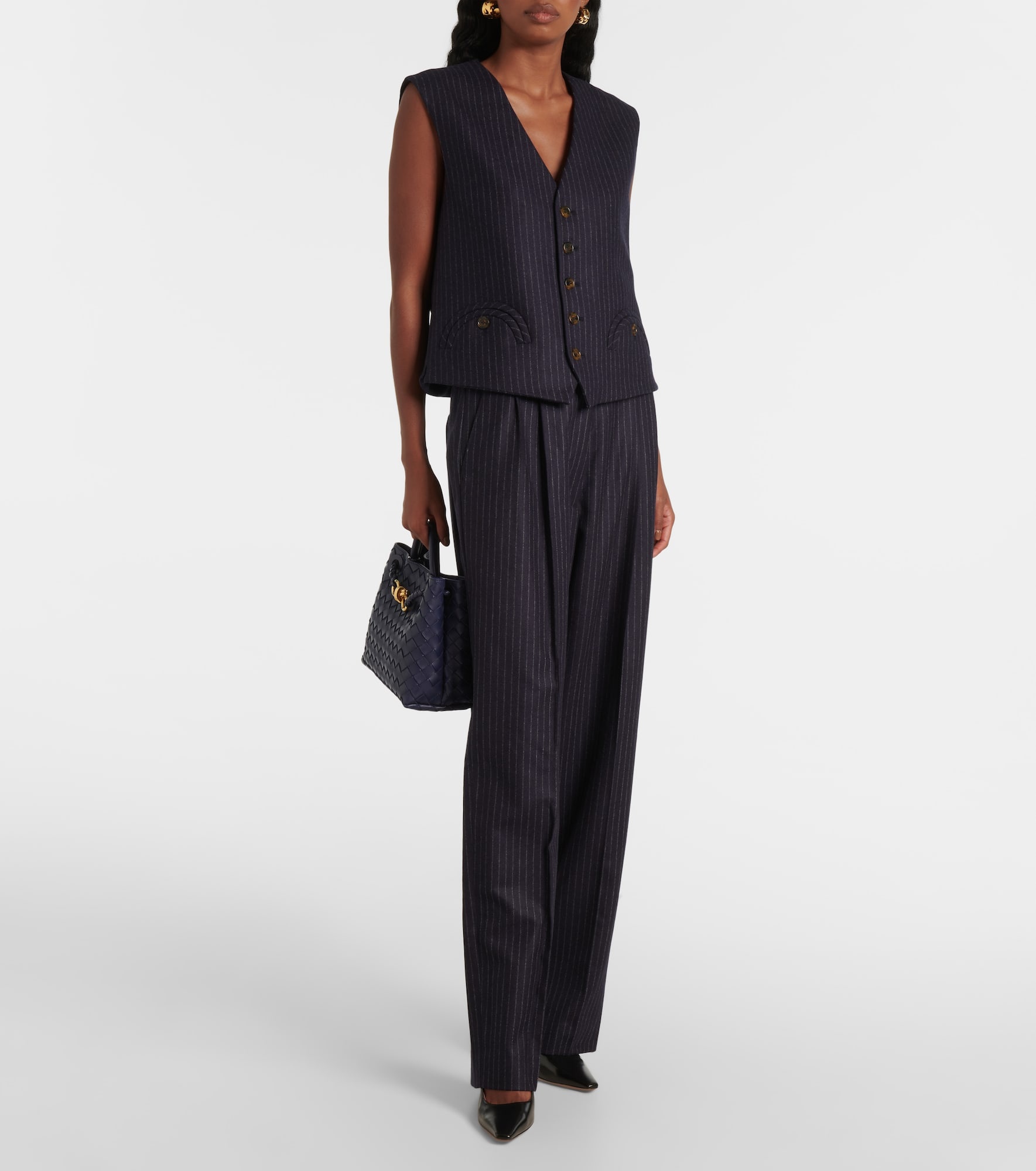 Lady Maud wool and cashmere straight pants - 2