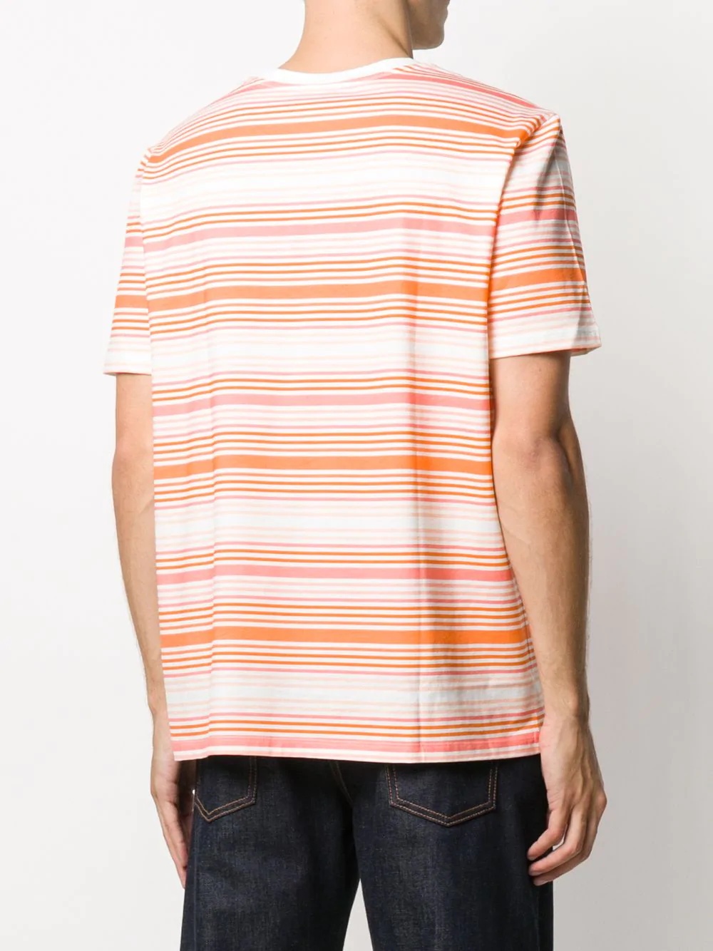 striped basic T-shirt  - 4