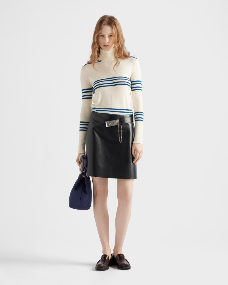 Prada Leather miniskirt outlook