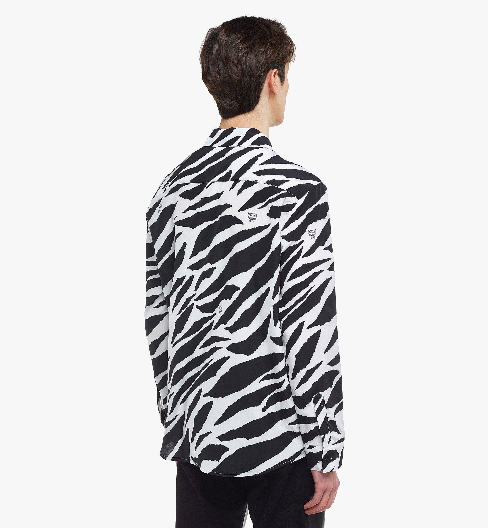 Men’s Meta Safari Zebra Print Shirt - 4