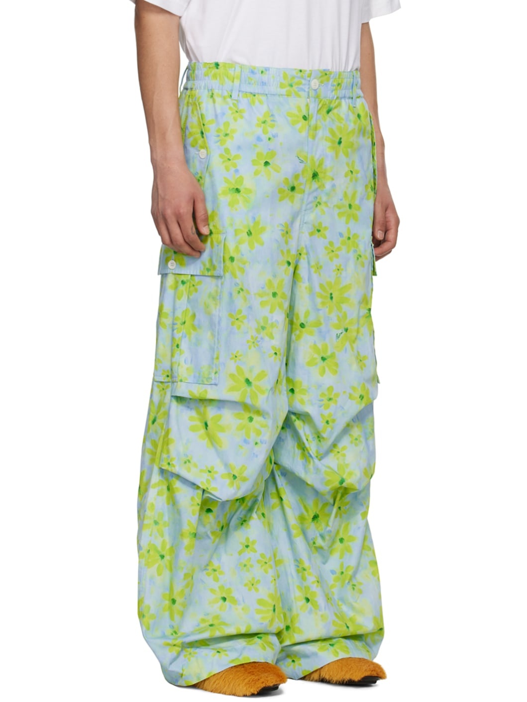 Blue & Green Parade Cargo Pants - 2