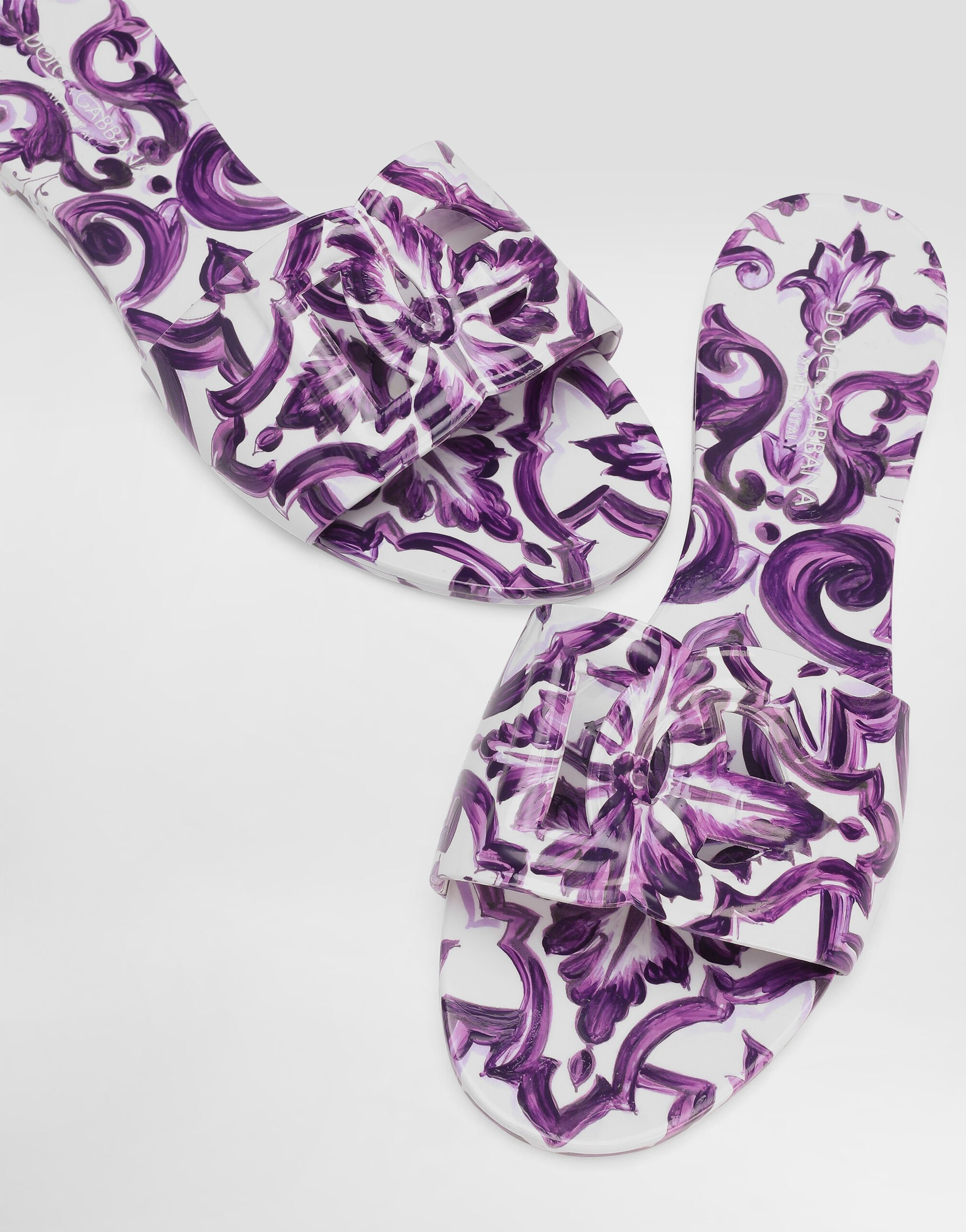 Majolica-print rubber slides - 4