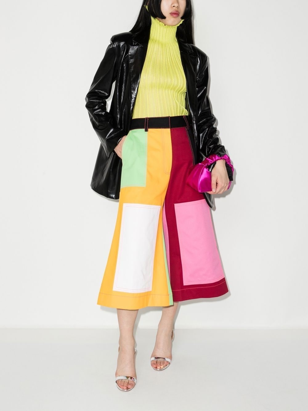 multi-panel cropped trousers - 5