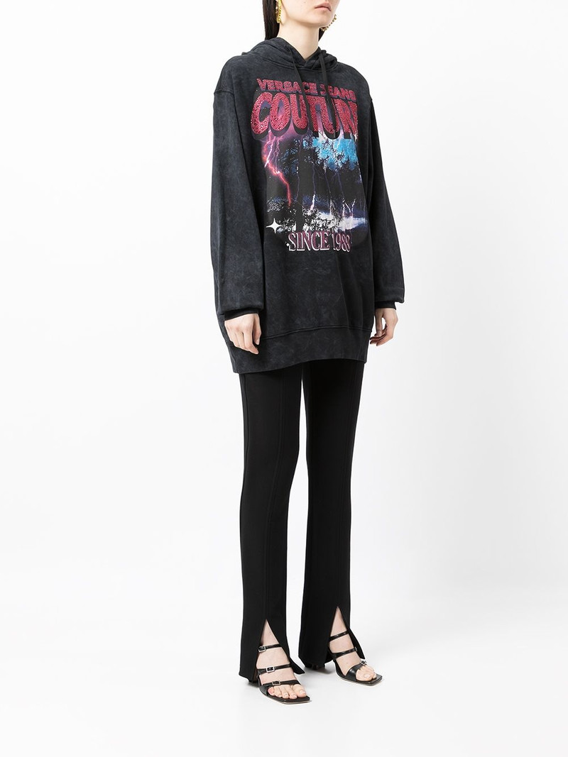graphic-print cotton hoodie 3