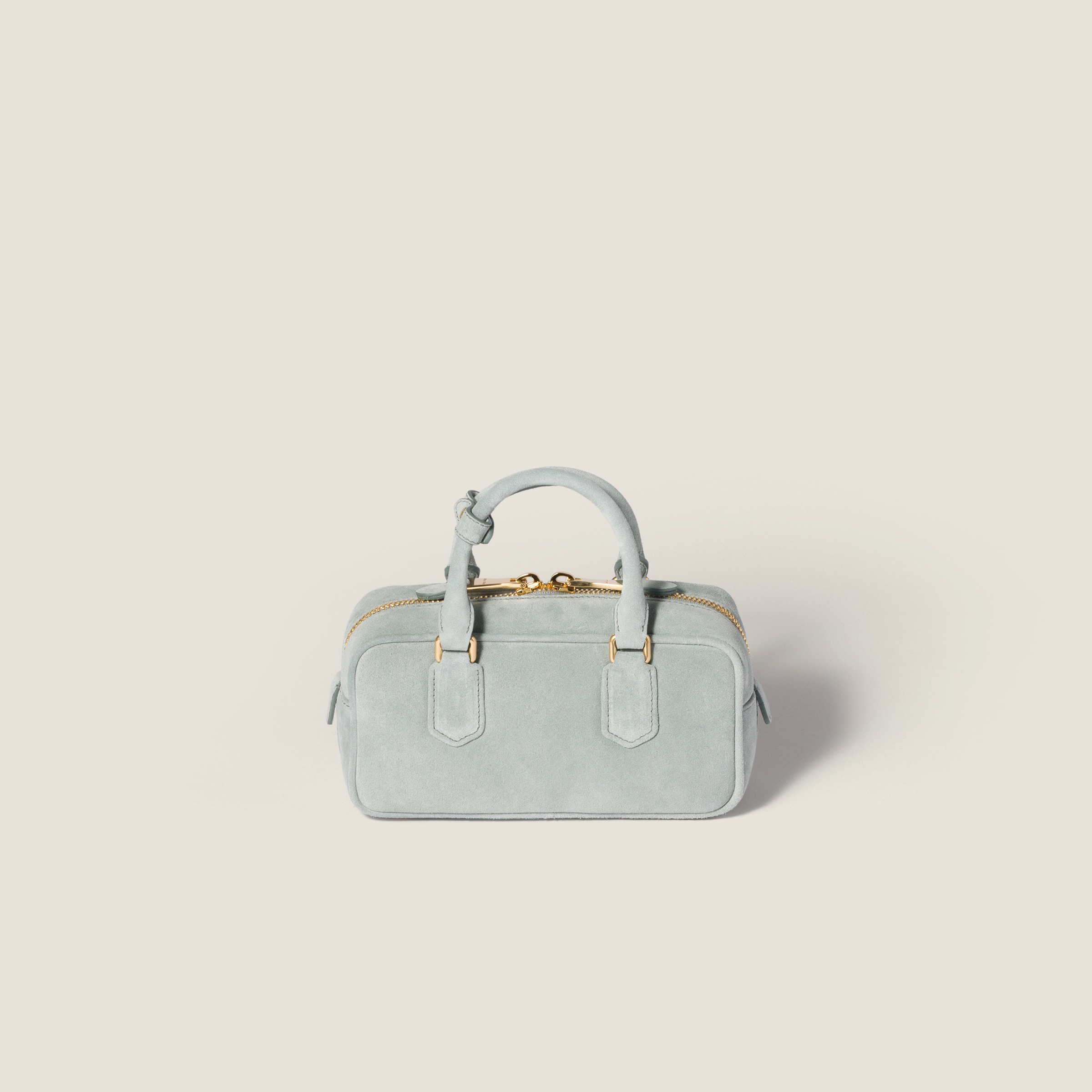 Arcadie padded suede top-handle bag - 3