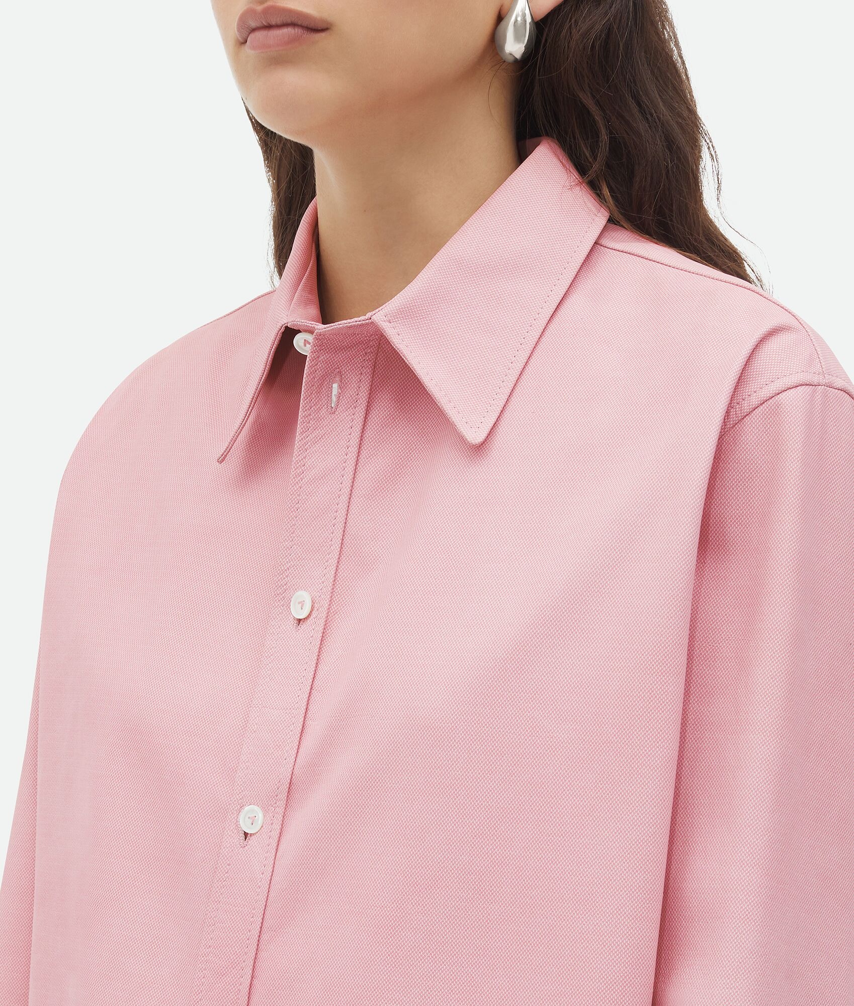 Printed Leather Oxford Shirt - 5