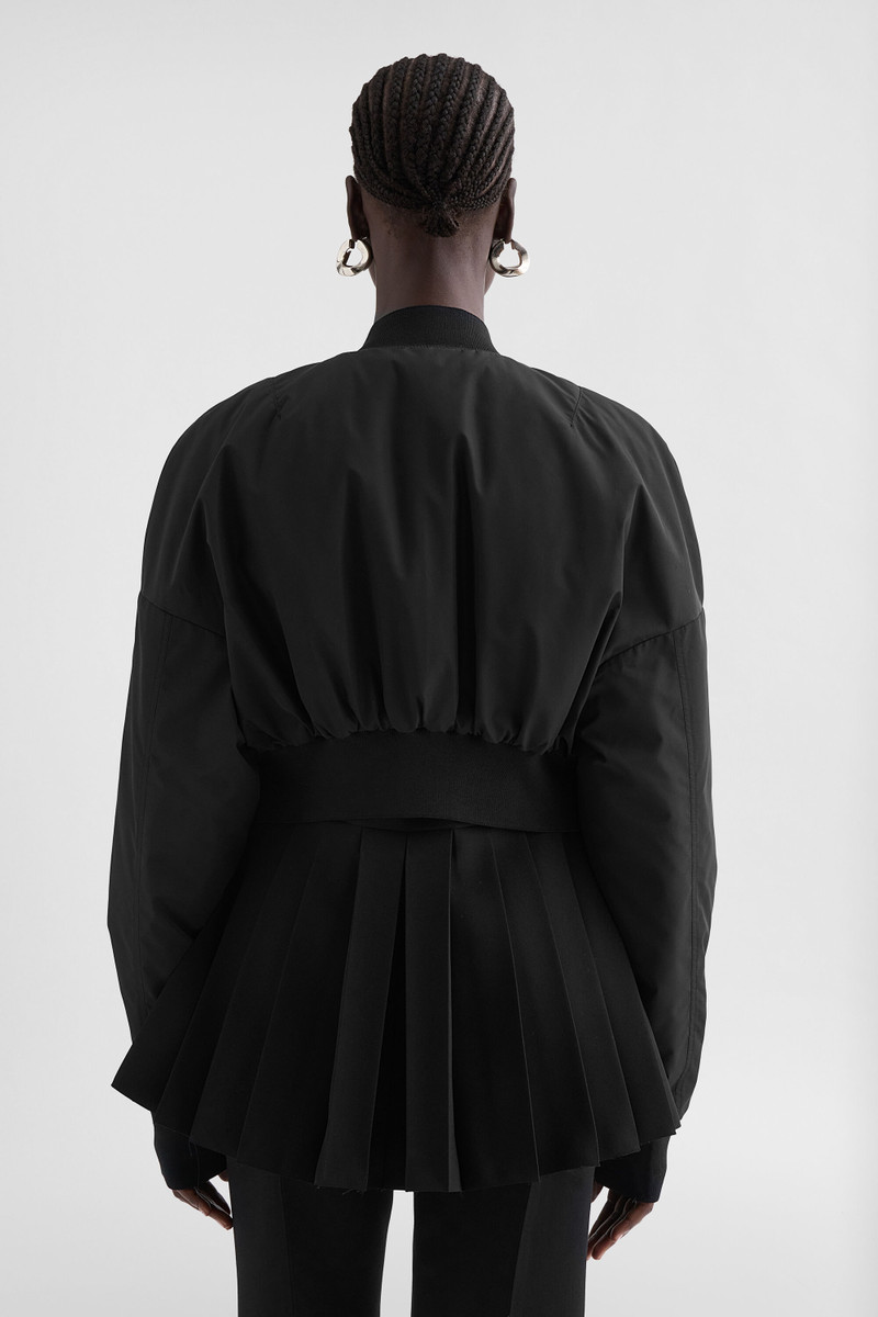Taffeta Cropped Bomber Jacket 5