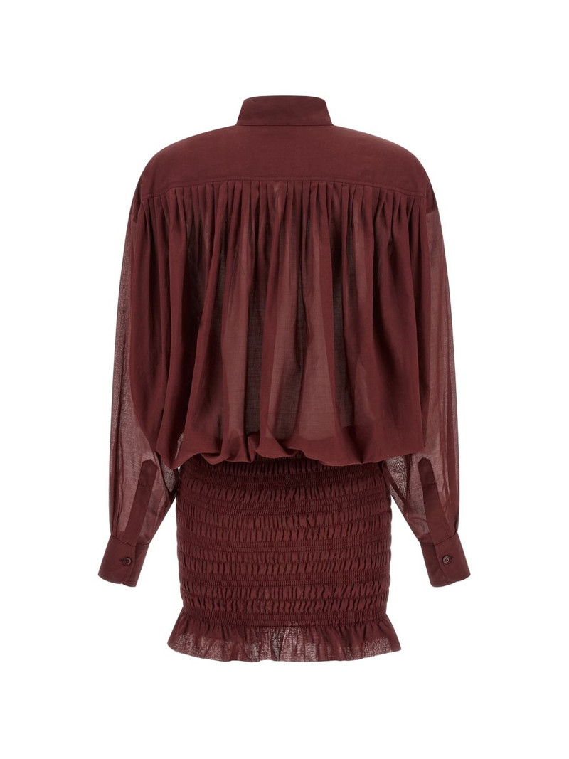 THE ANDAMANE Rania smocked ruffled mini dress outlook