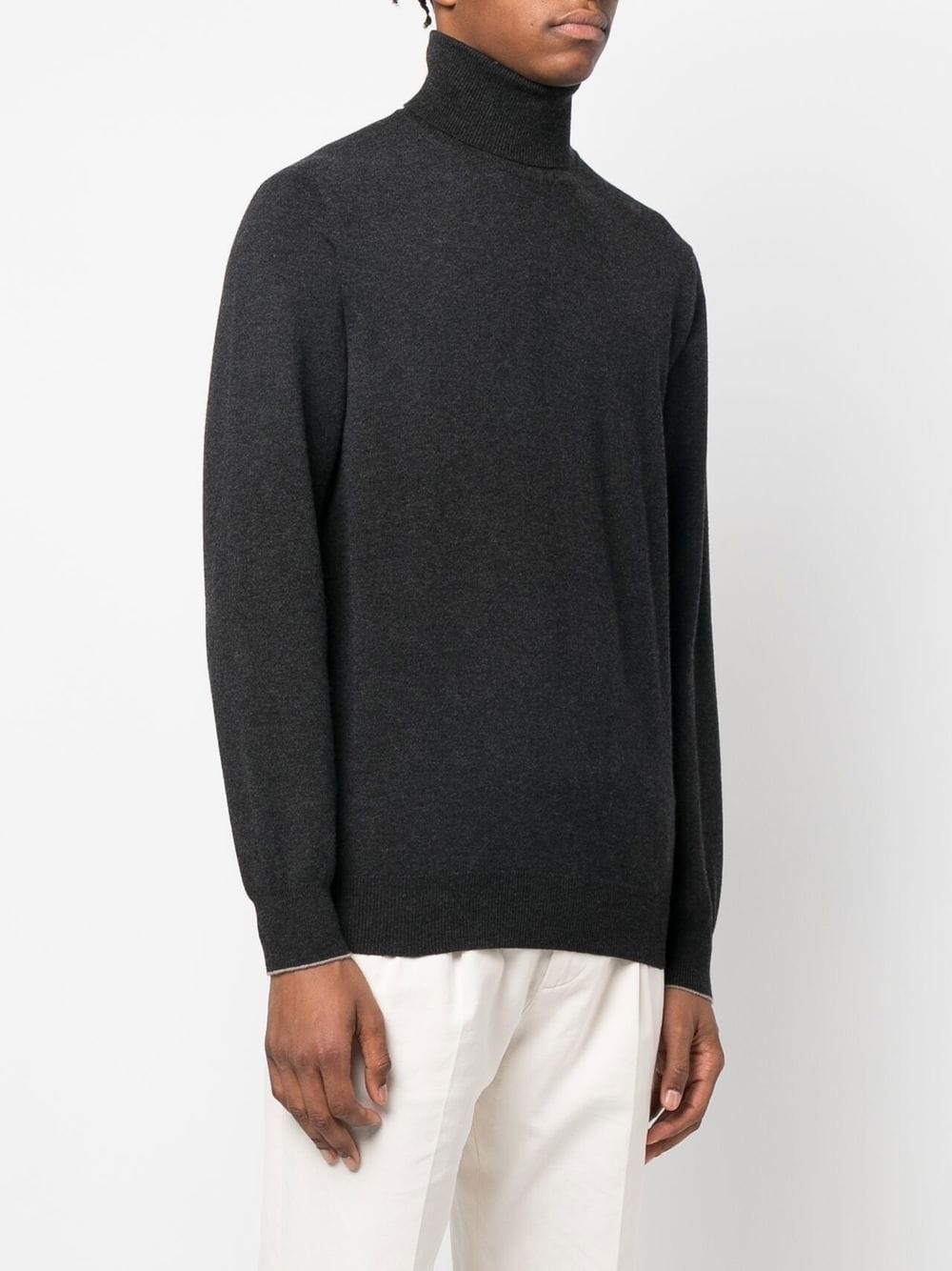 roll-neck cashmere jumper - 3