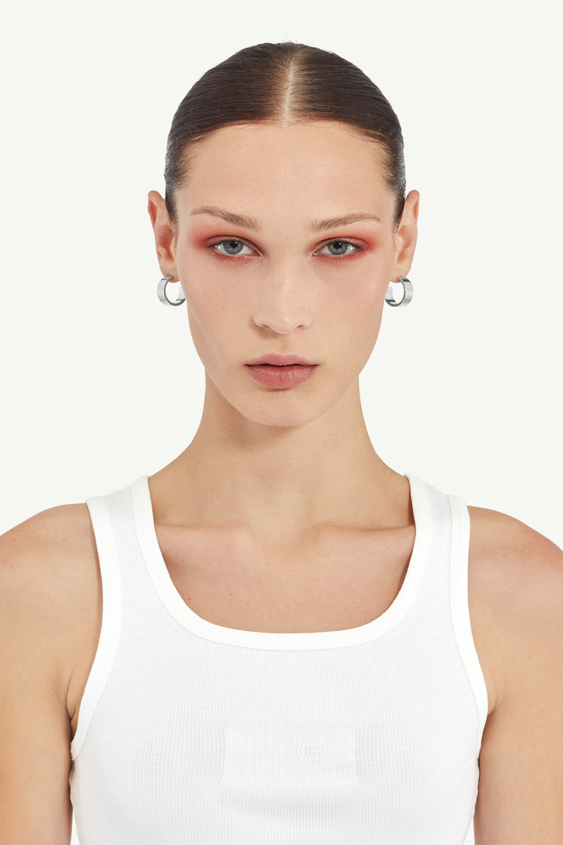 Numeric Minimal Signature Hoop Earrings 5