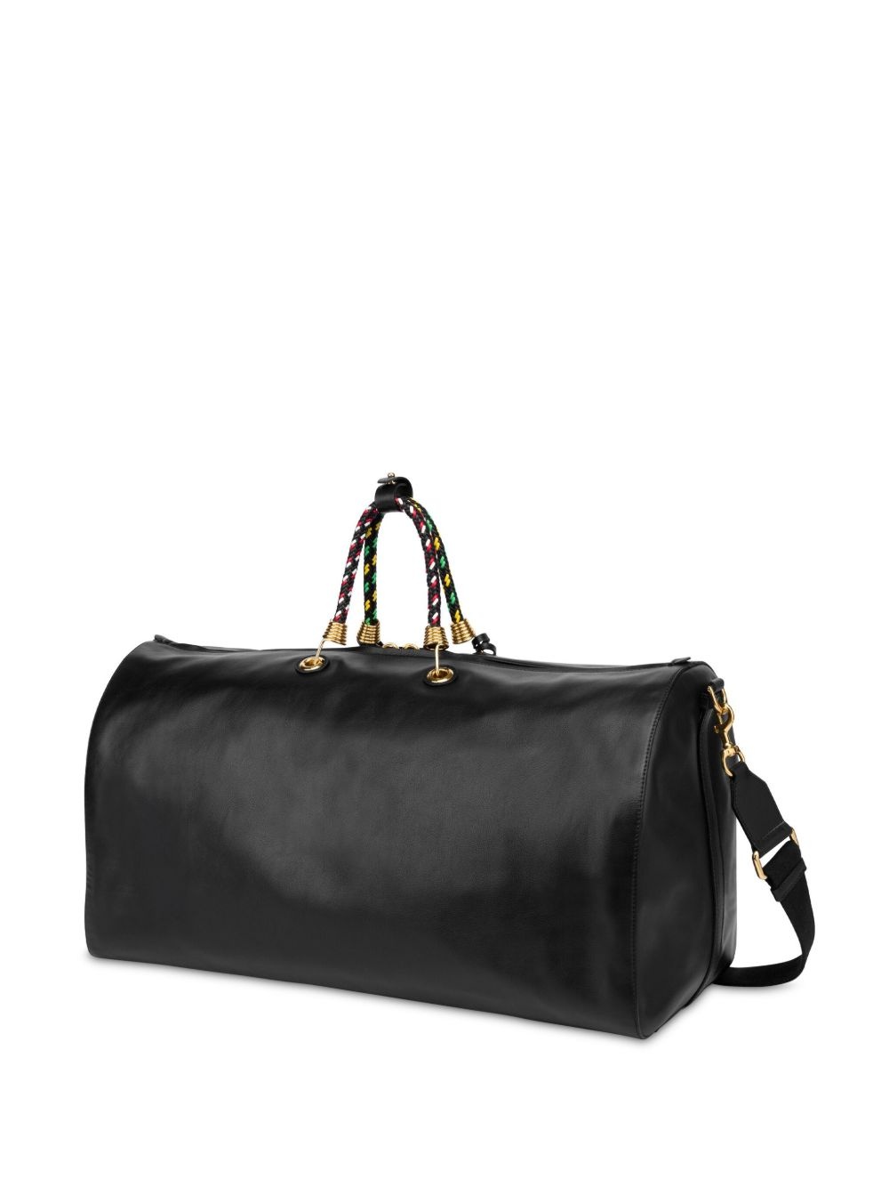 zip-up leather duffle bag - 2