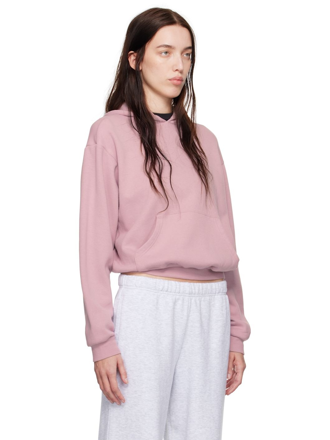 Pink Cotton Fleece Classic Hoodie - 2