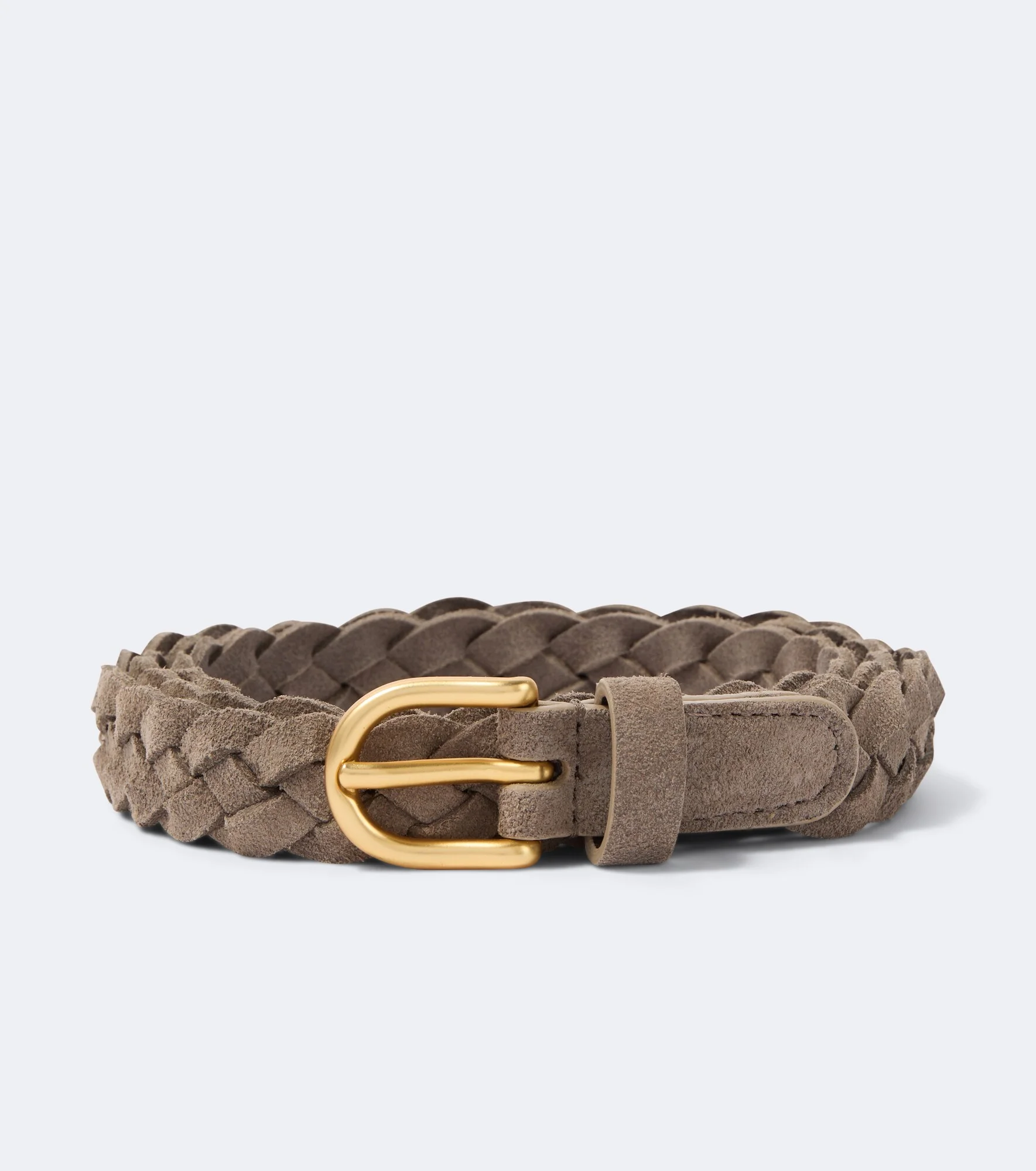 Braided suede belt - 1