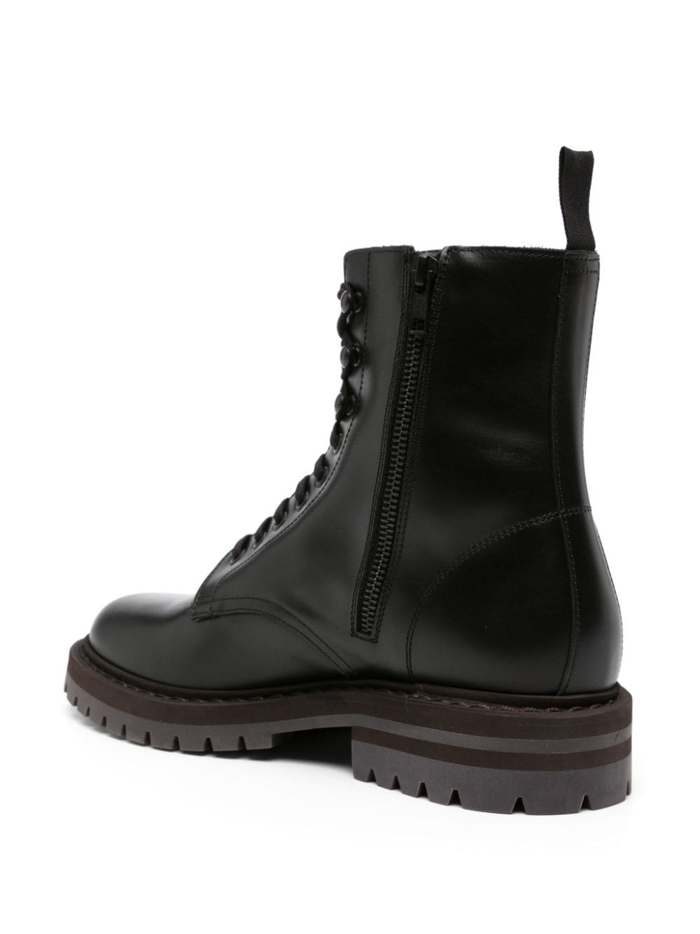 lace-up combat boots - 3