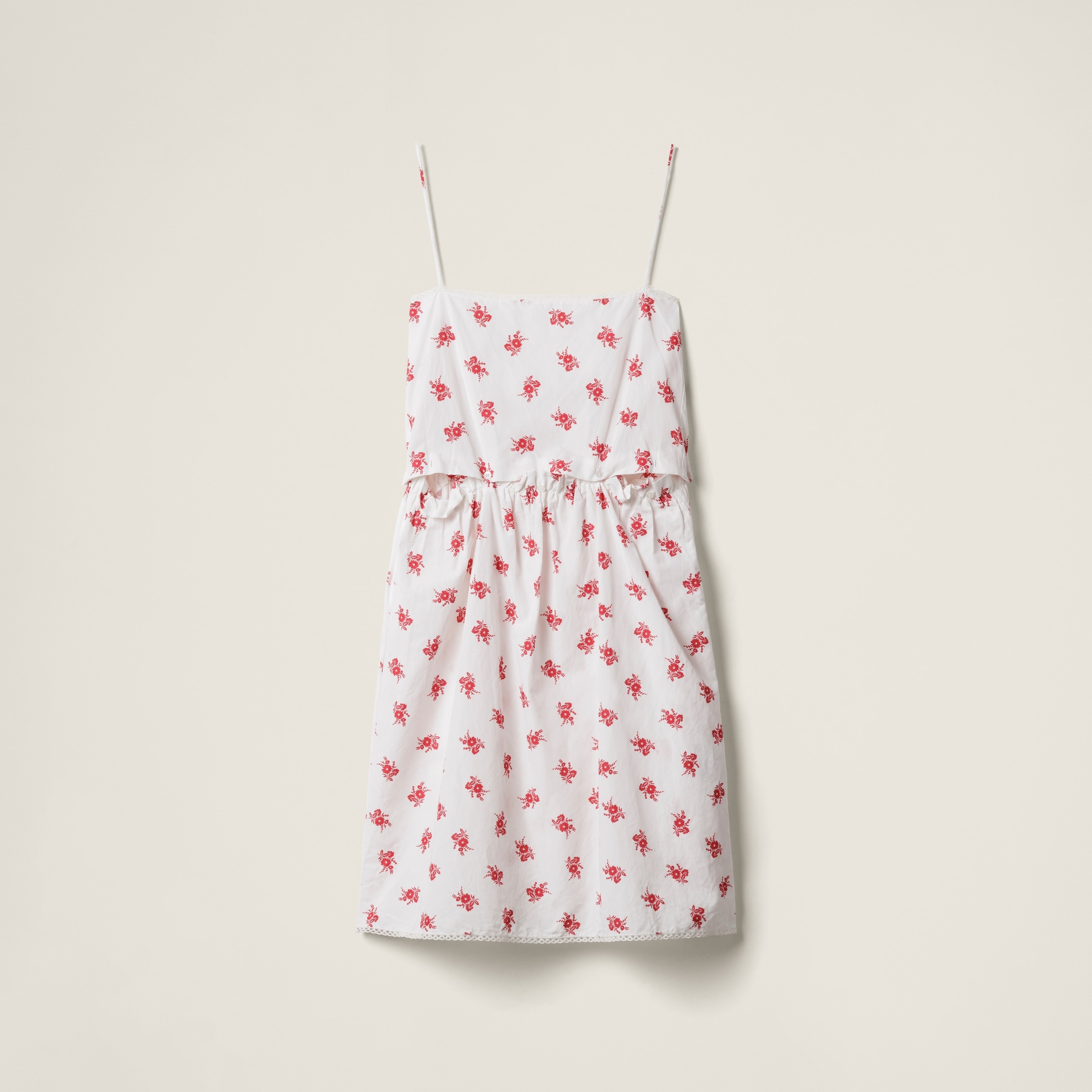 Slubbed poplin dress - 1