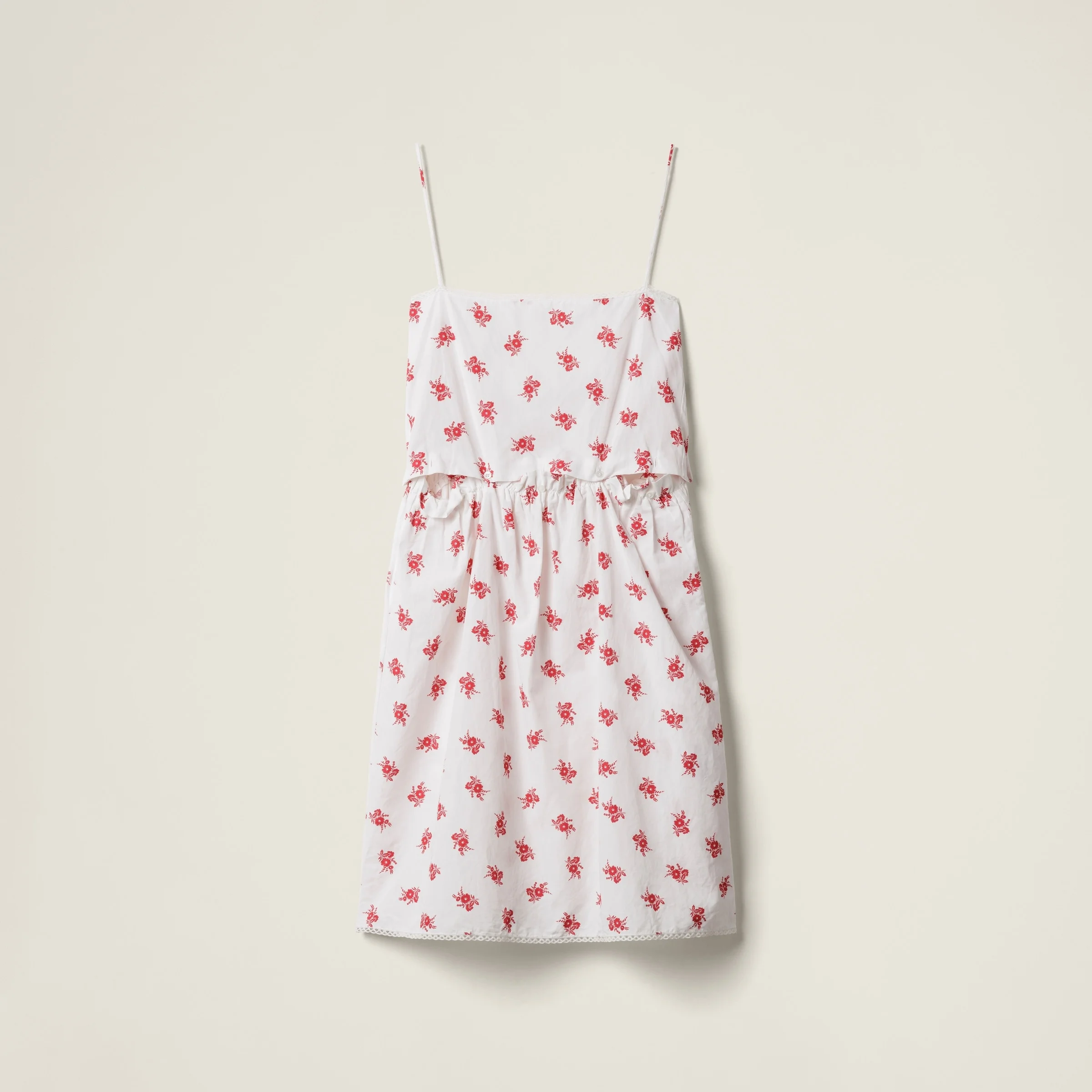 Slubbed poplin dress - 1