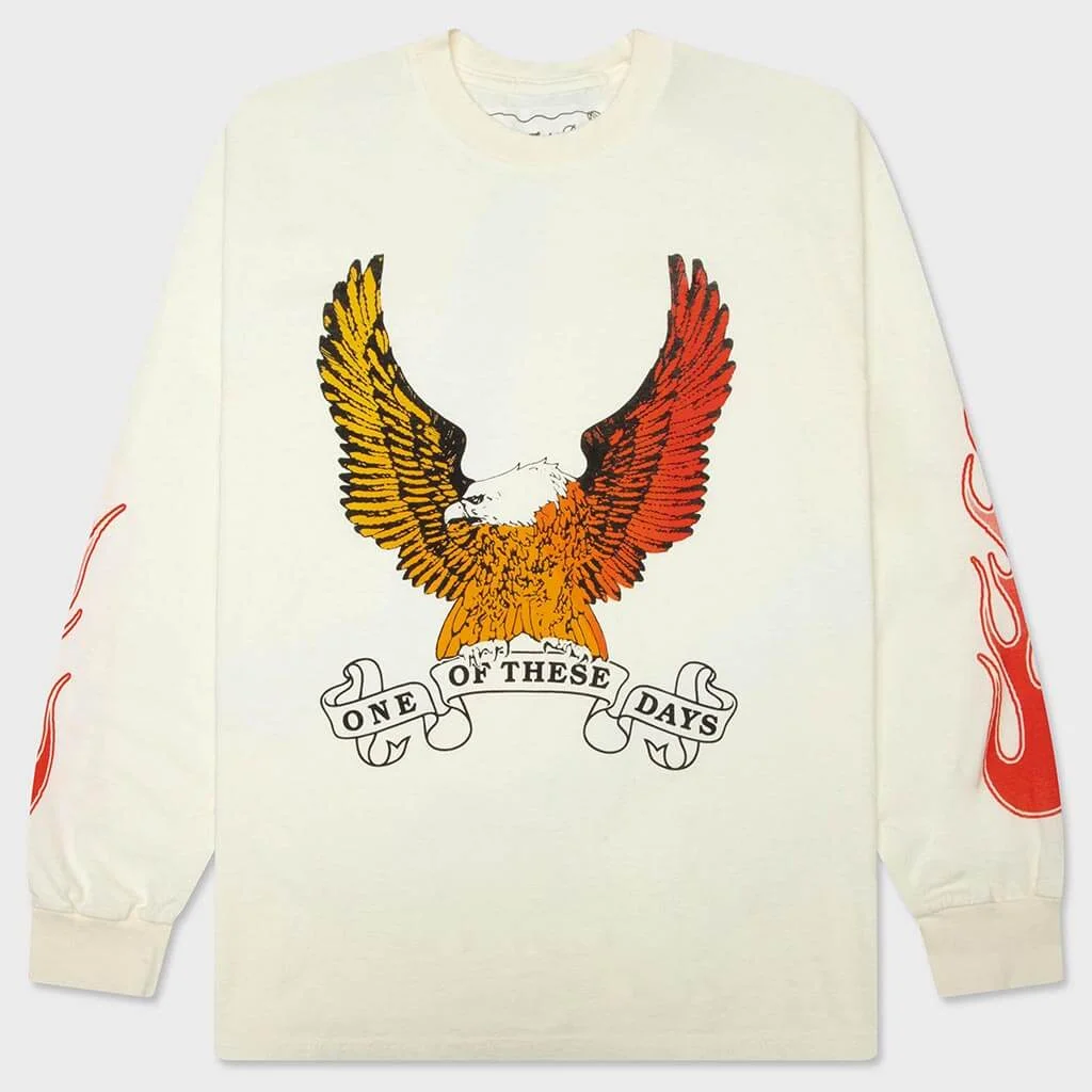 AN AMERICAN ORIGINAL L/S T-SHIRT - BONE - 1