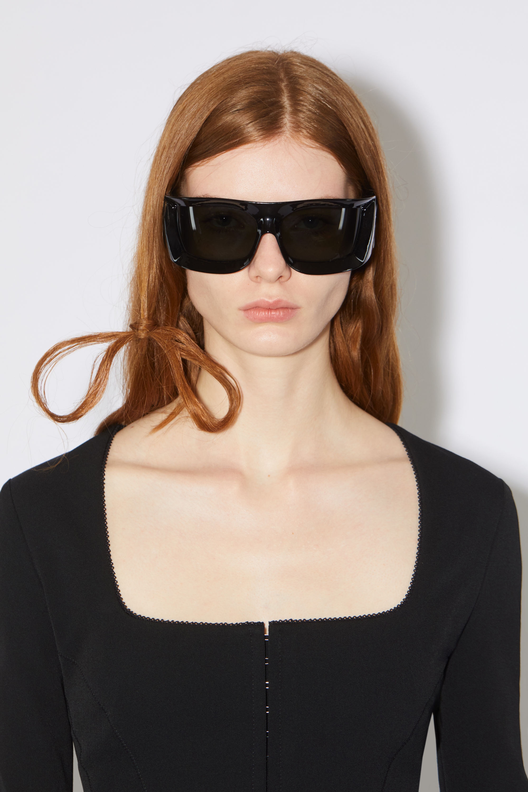 Blouse tunic dress - Black - 6