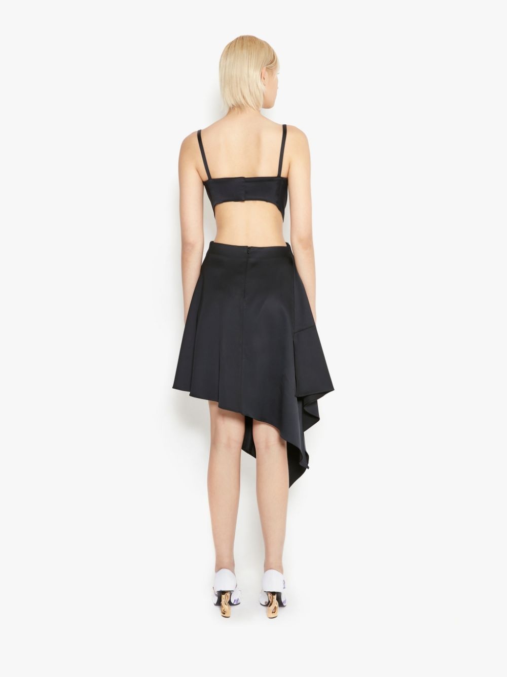 TWISTED CUT OUT ASYMMETRIC DRESS - 4