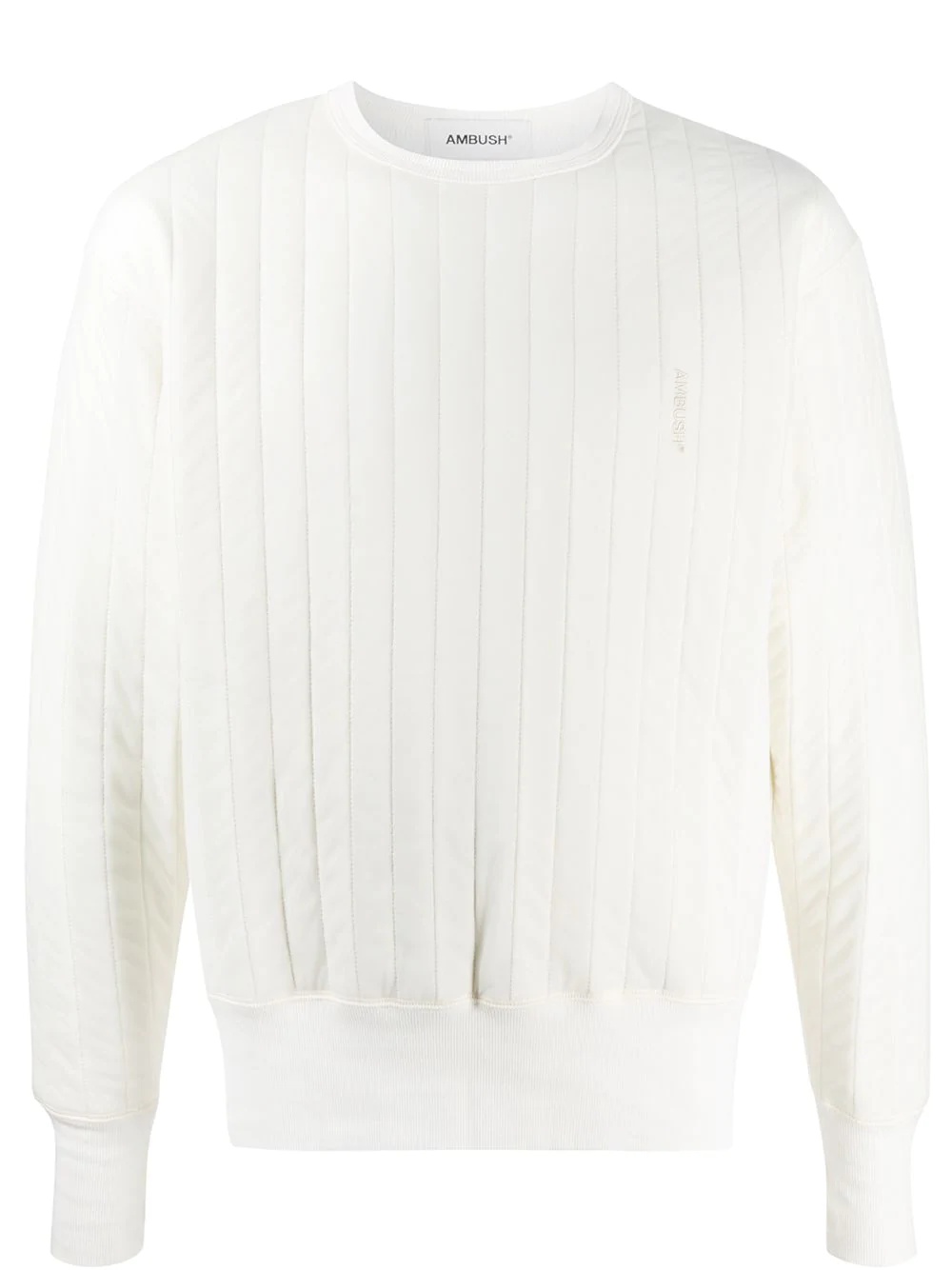 drop shoulder padded sweatshirt - 1