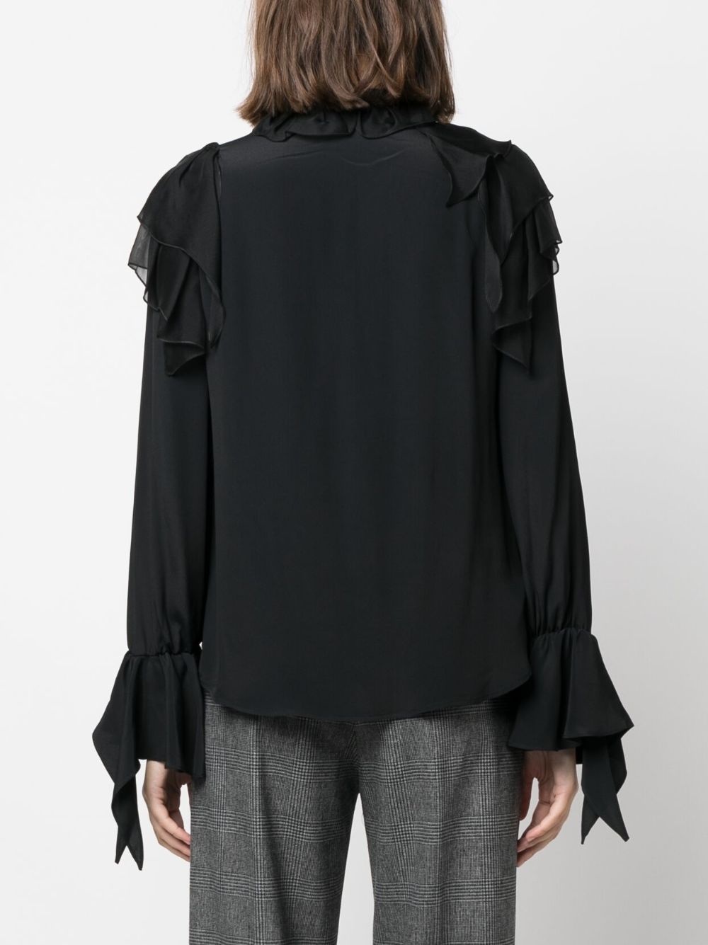 ruffled long-sleeves blouse - 4