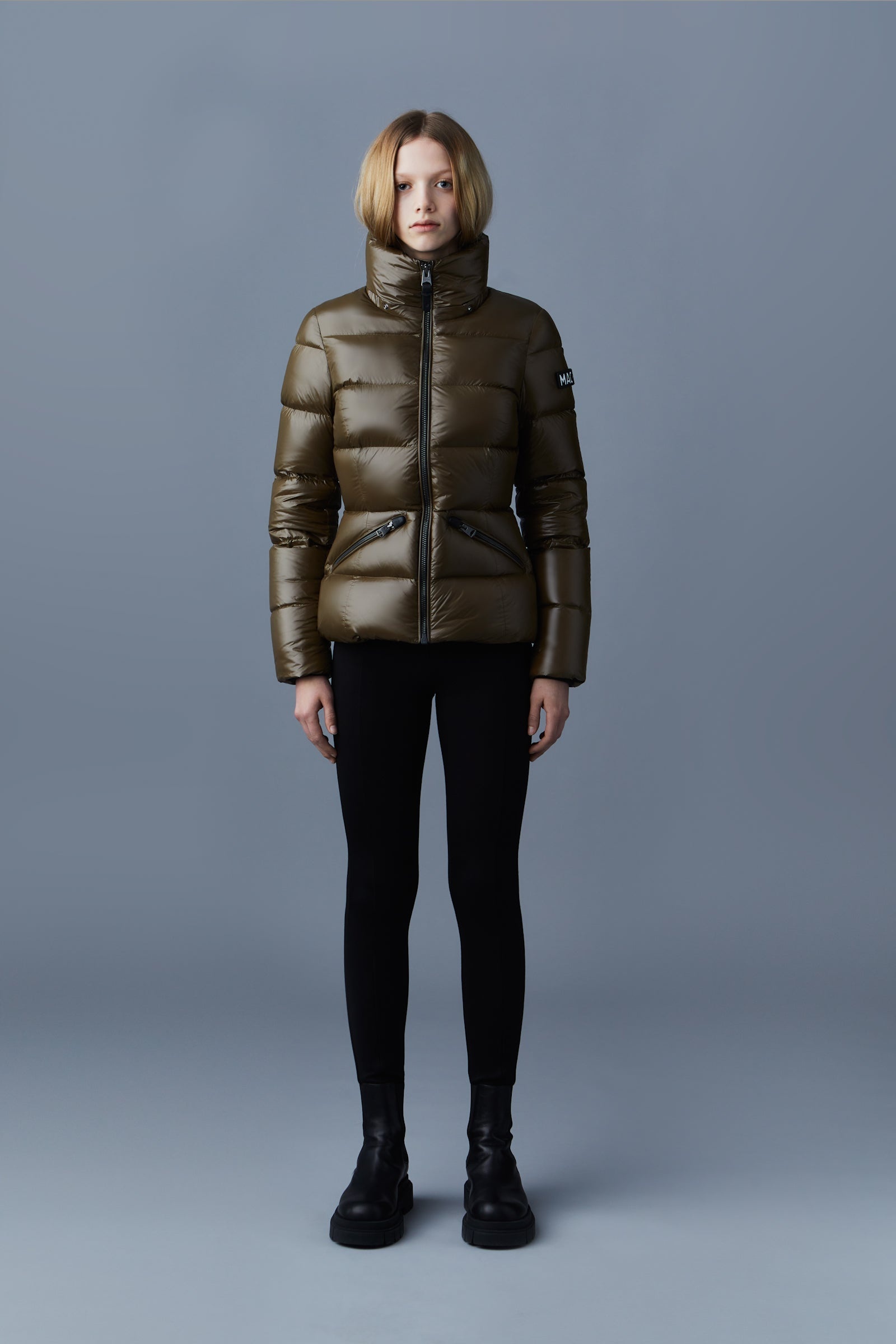 MADALYN lustrous light down jacket with hood for ladies - 5