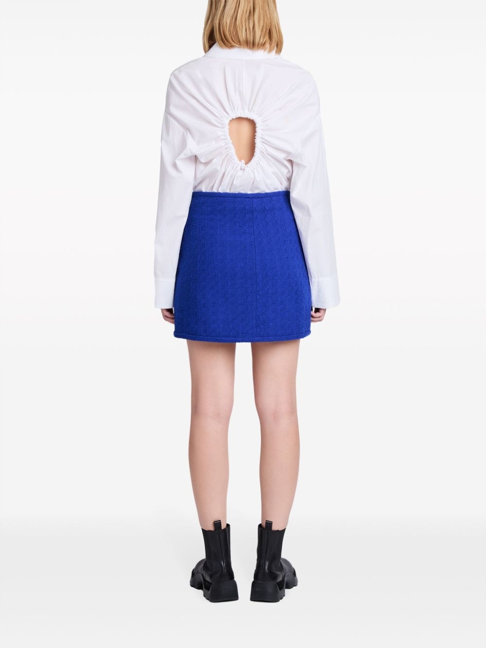 tweed wrap miniskirt - 5