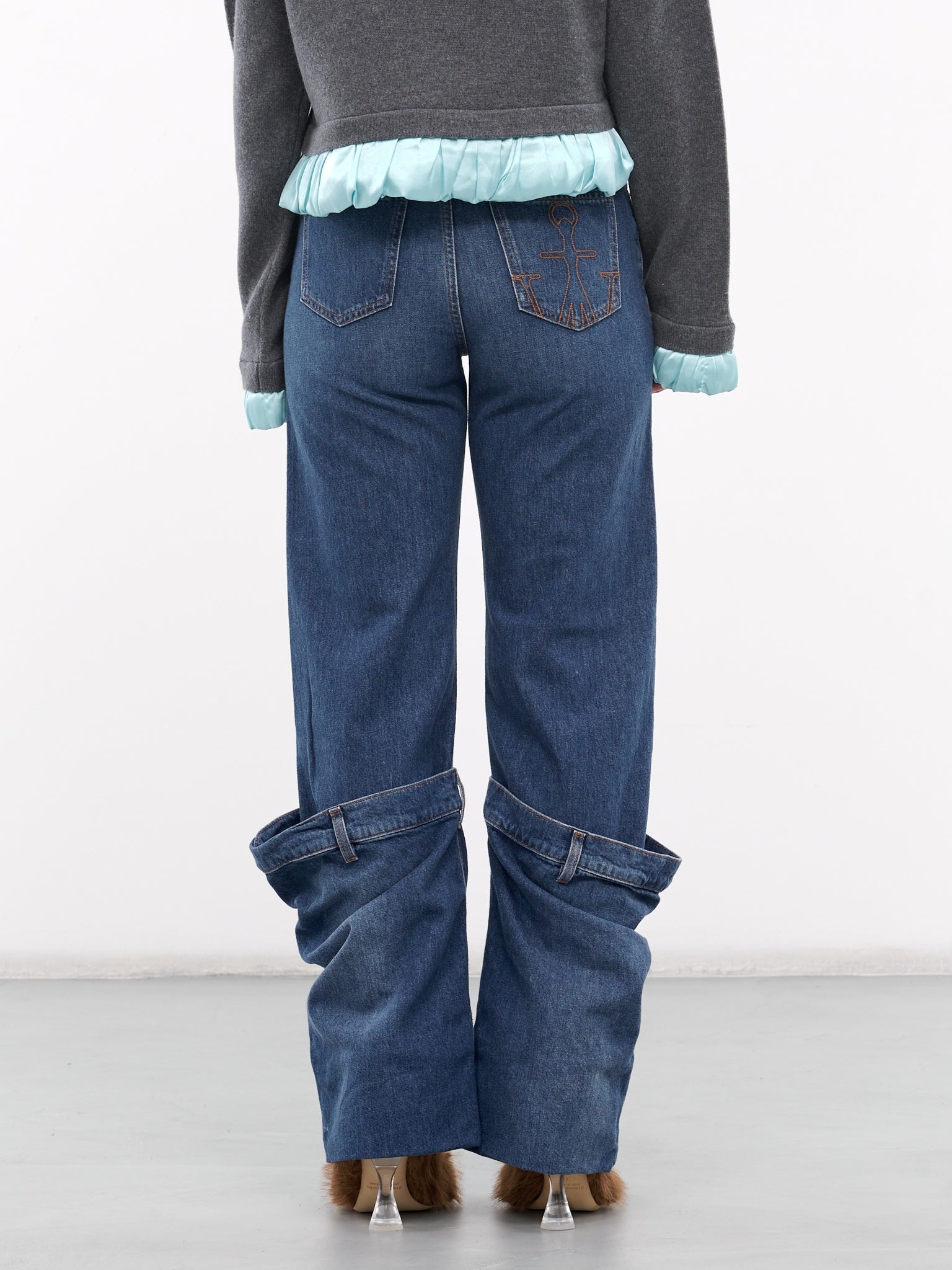 Deconstructed Layered Jeans - 3