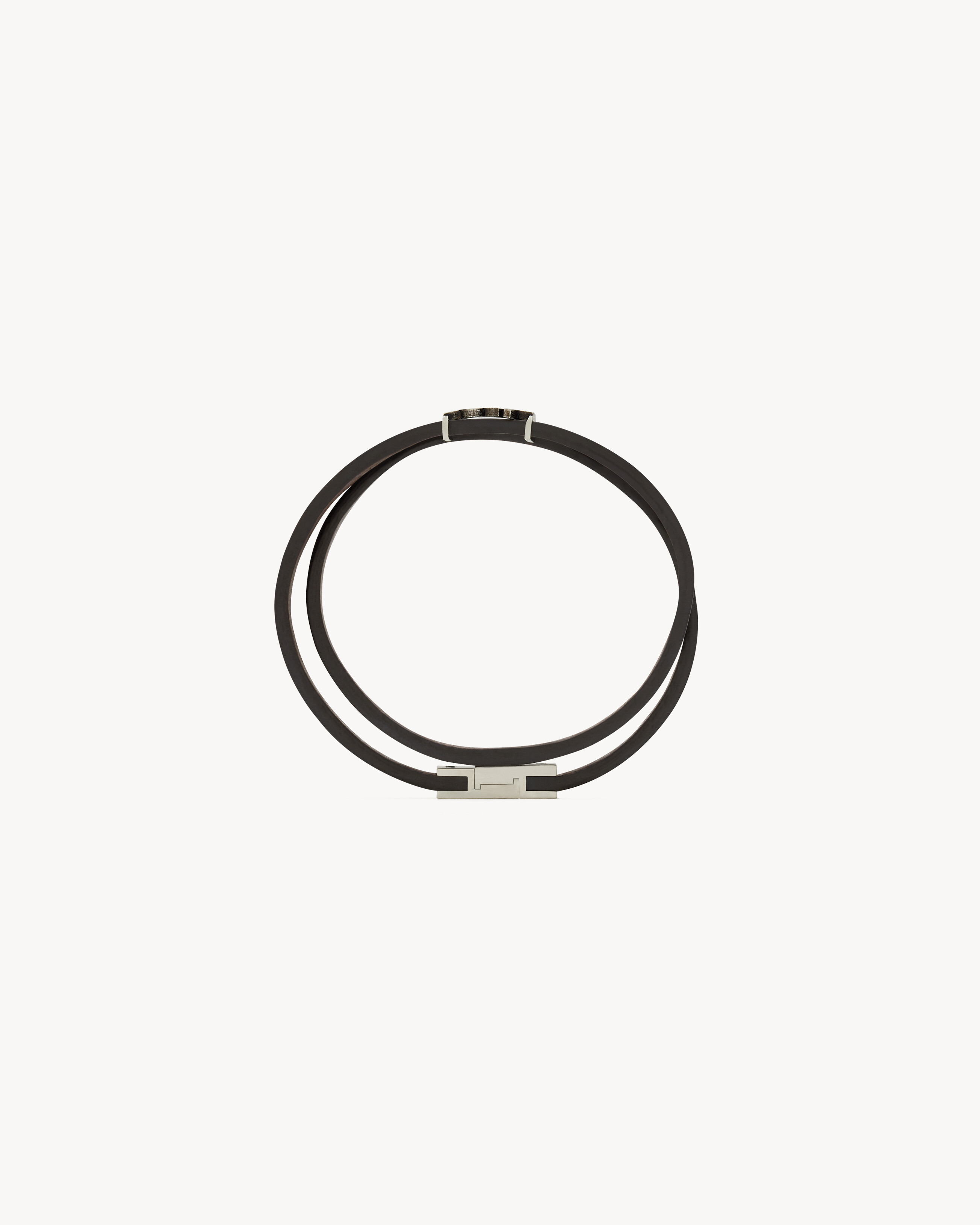 CASSANDRE DOUBLE-WRAP BRACELET IN LEATHER - 3
